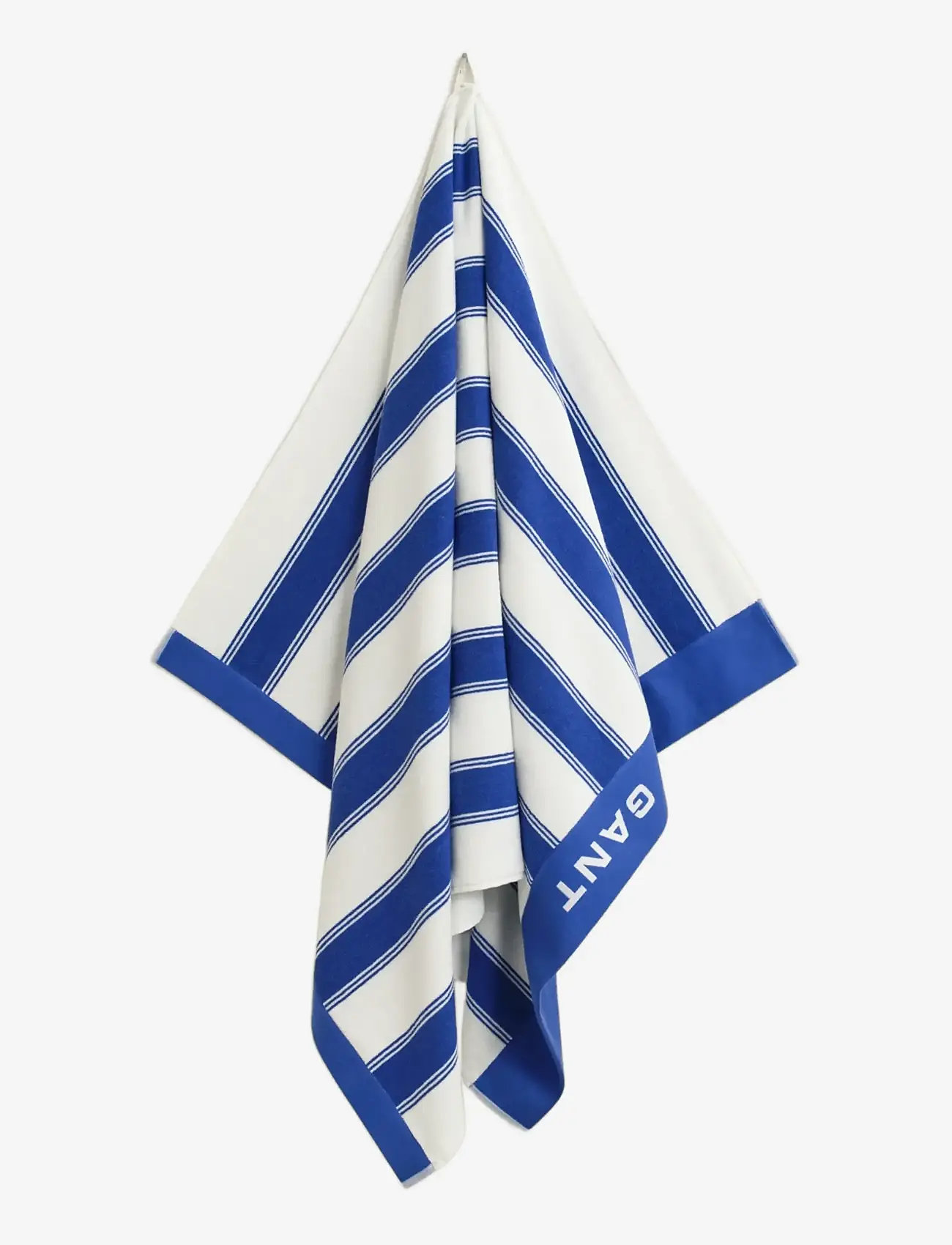GANT - YACHT STRIPE BEACH TOWEL - bath towels - royal blue - 0