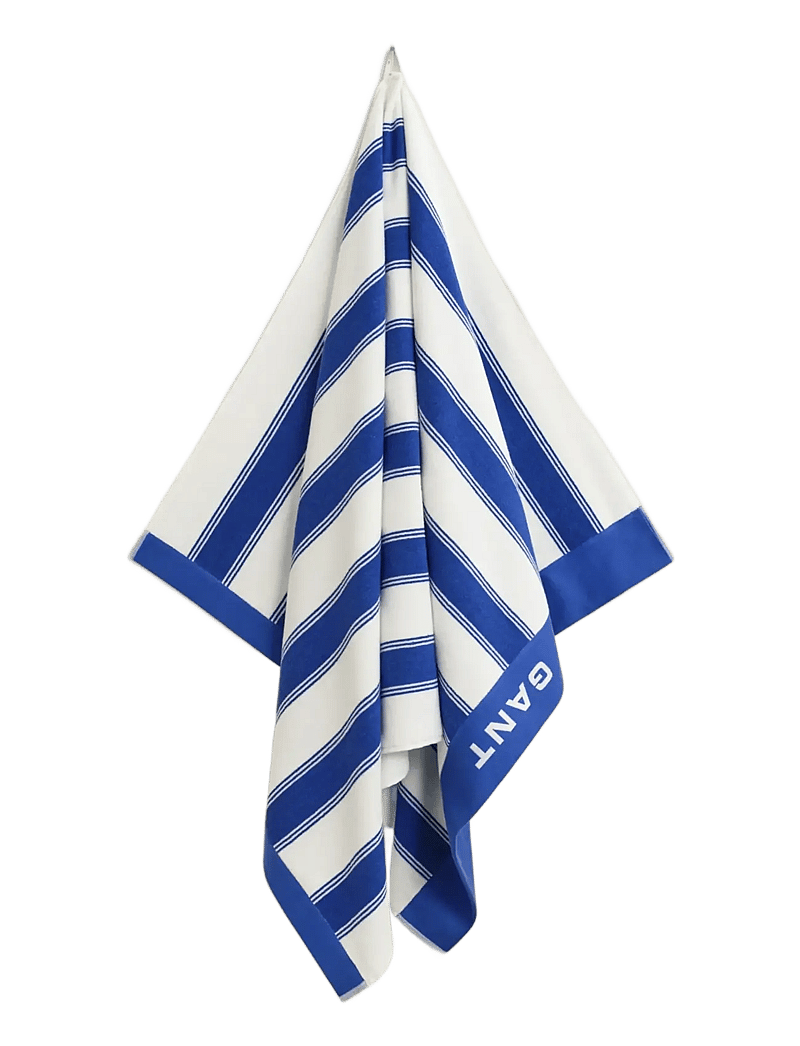 GANT - YACHT STRIPE BEACH TOWEL - bath towels - royal blue - 0