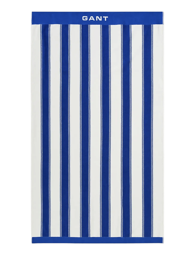 GANT - YACHT STRIPE BEACH TOWEL - bath towels - royal blue - 1