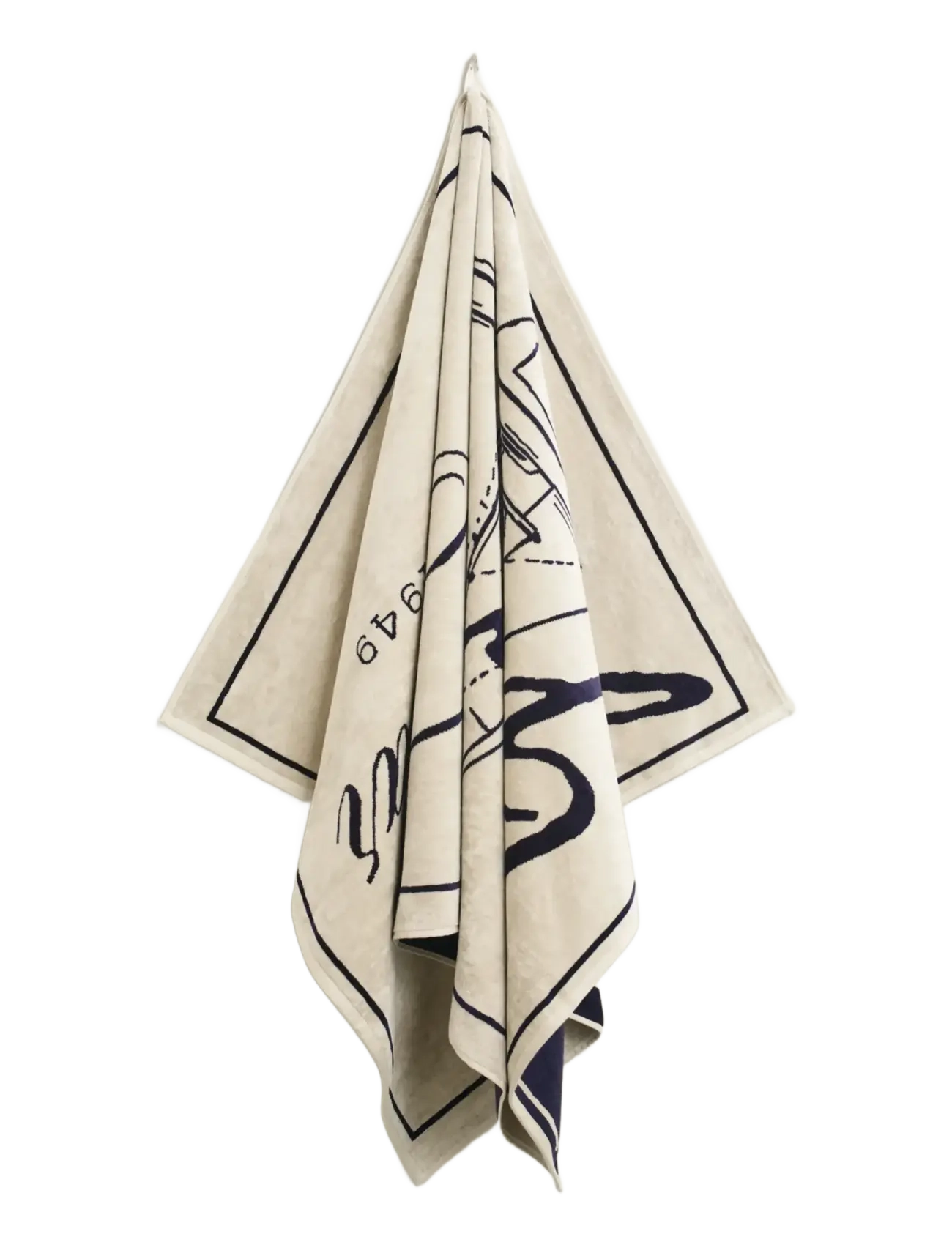 Gant Since 1949 Beach Towel, 100X180, Towels & Bath Towels, Beige - Homeware