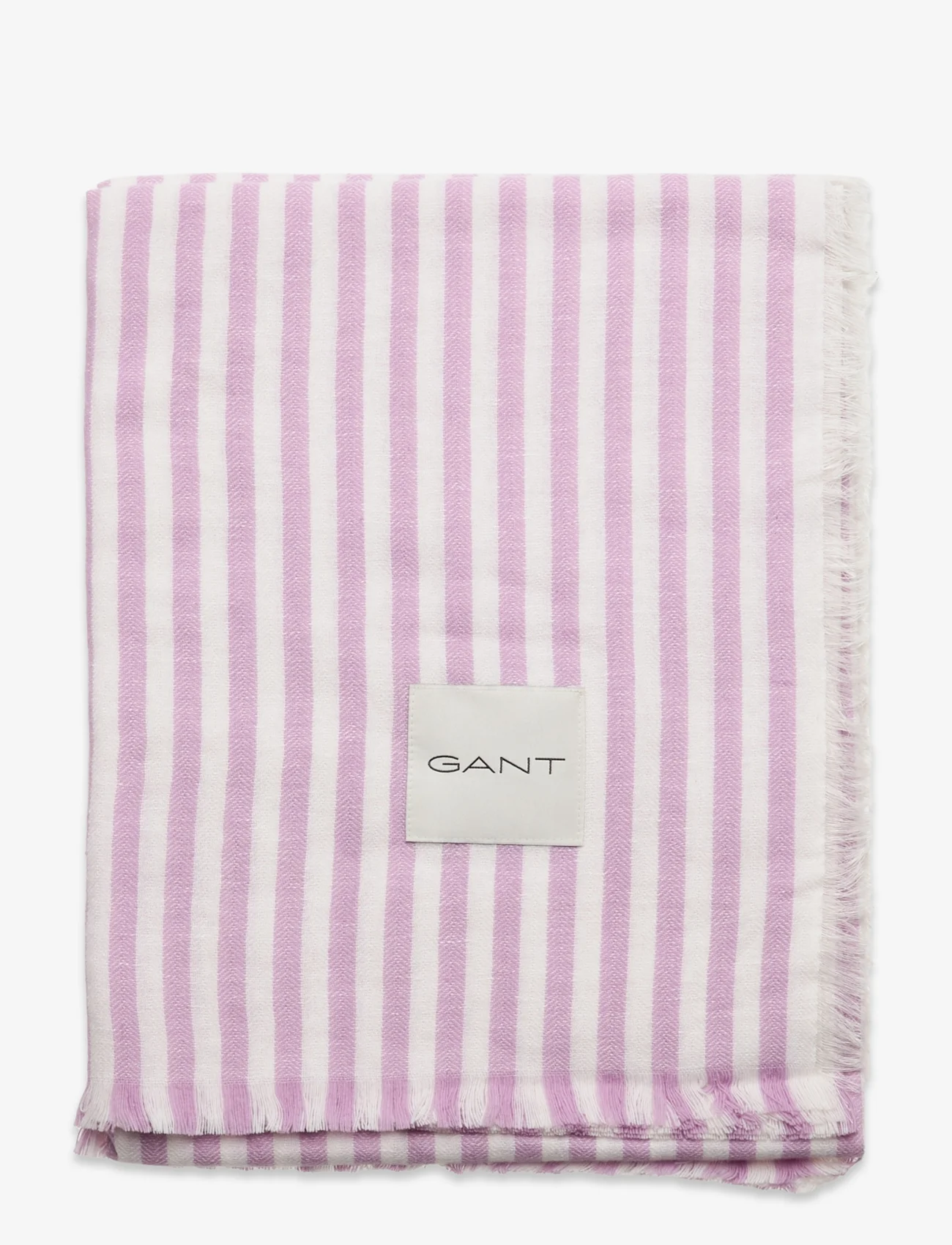 GANT - LIGHT STRIPE THROW - blankets & throws - soothing lilac - 0