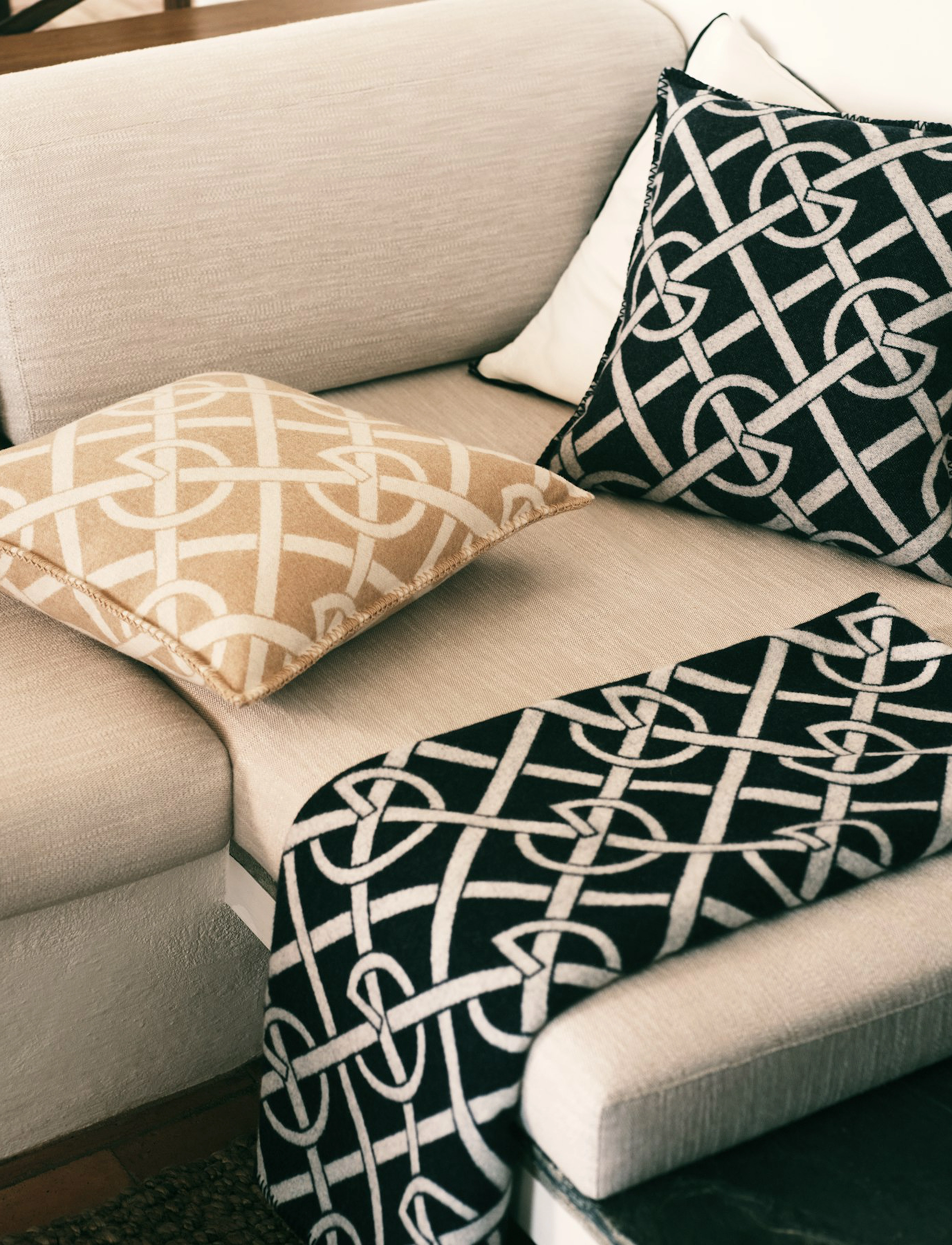 Gant - G-PATTERN CUSHION - dekoratīvas spilvendrānas - evening blue - 2
