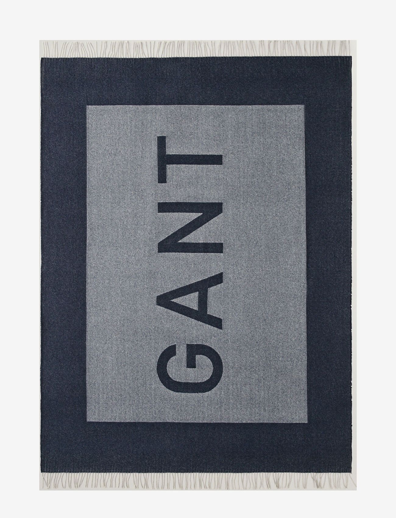 GANT - LOGO THROW - blankets & throws - evening blue - 1
