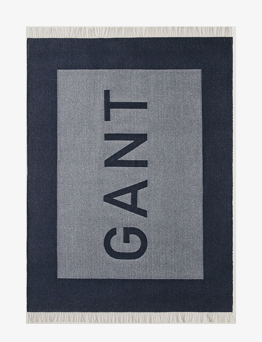 Gant - LOGO THROW - pledai ir užtiesalai - evening blue - 2