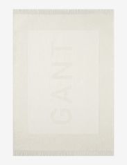 GANT - LOGO THROW - blankets & throws - white sand - 1