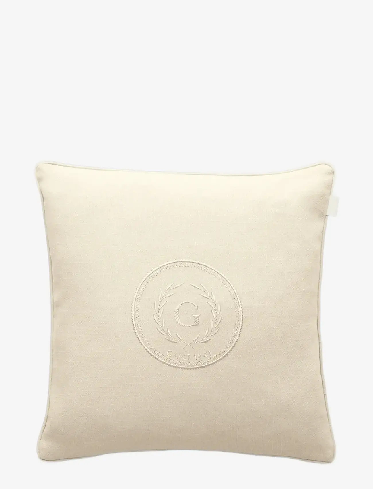 GANT - TONAL CREST CUSHION - köp efter pris - eggshell - 0