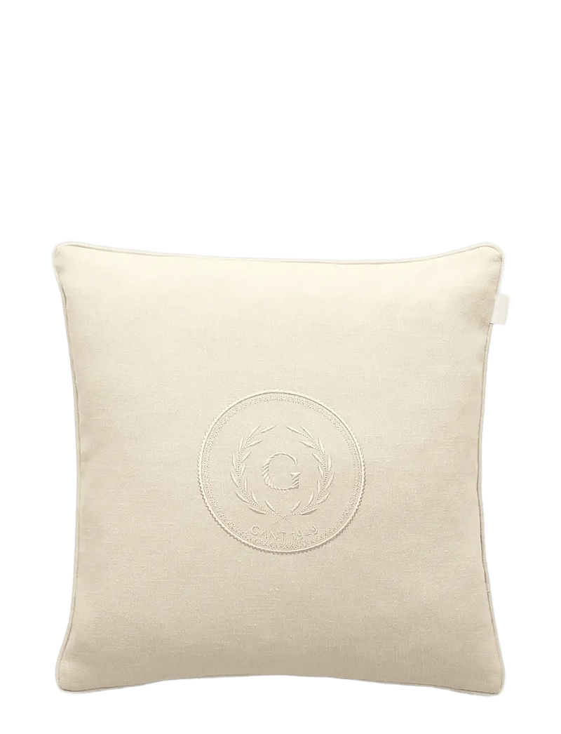 GANT - TONAL CREST CUSHION - köp efter pris - eggshell - 0