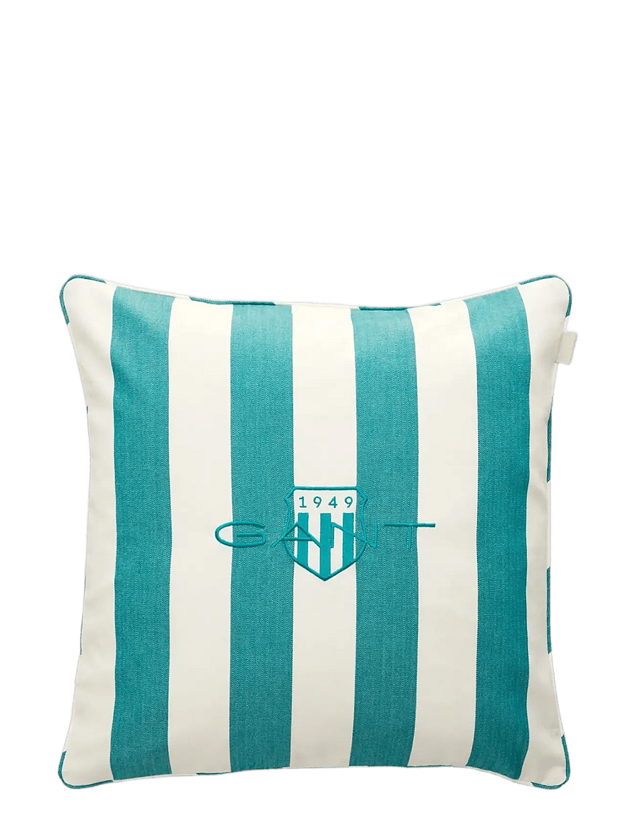 Gant - STRIPE ARCHIVE SHIELD CUSHION - dekoratīvās spilvendrānas - ocean turquosie - 1