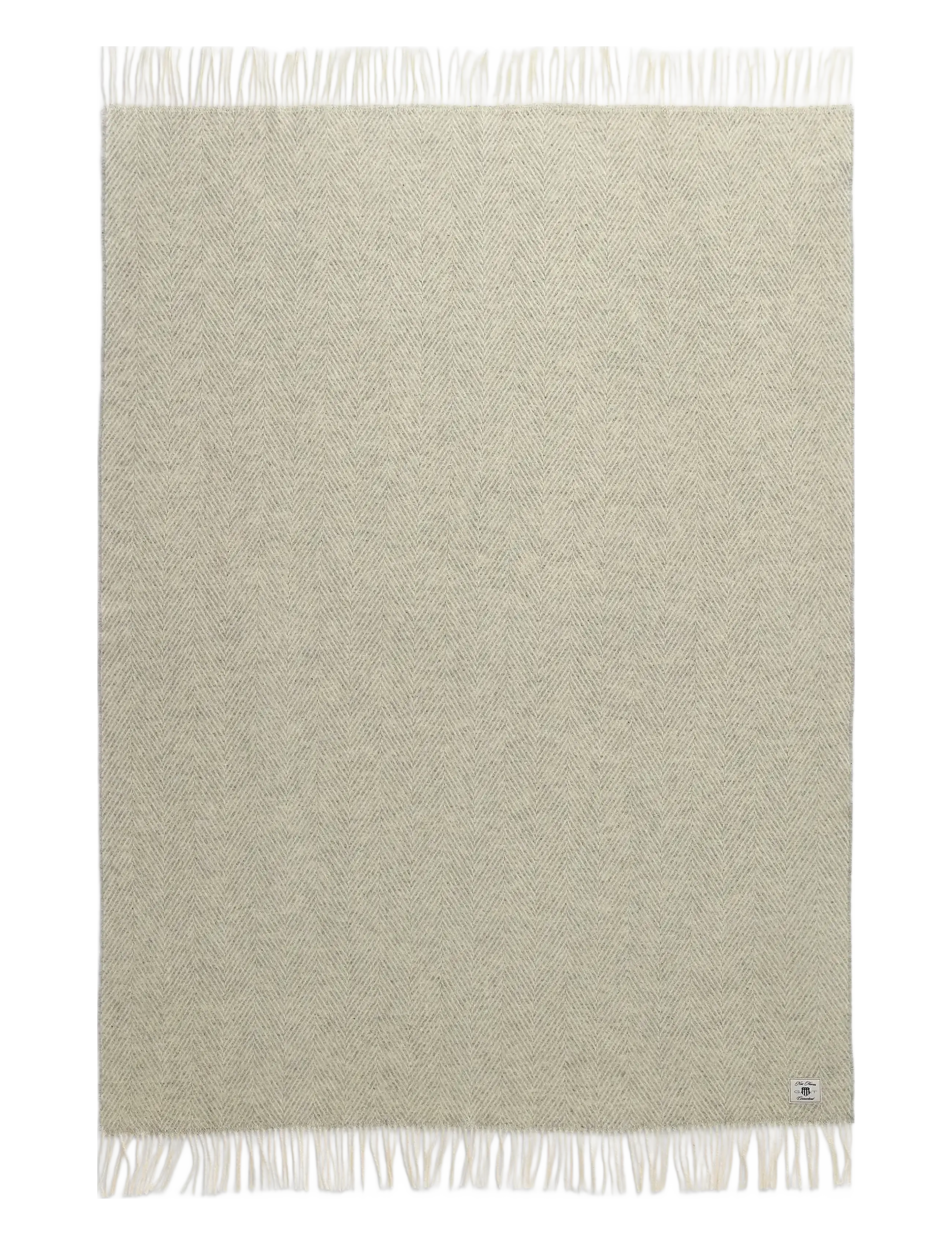 Gant HERRINGBONE WOOL THROW - Õues - LIGHT GREY / grey