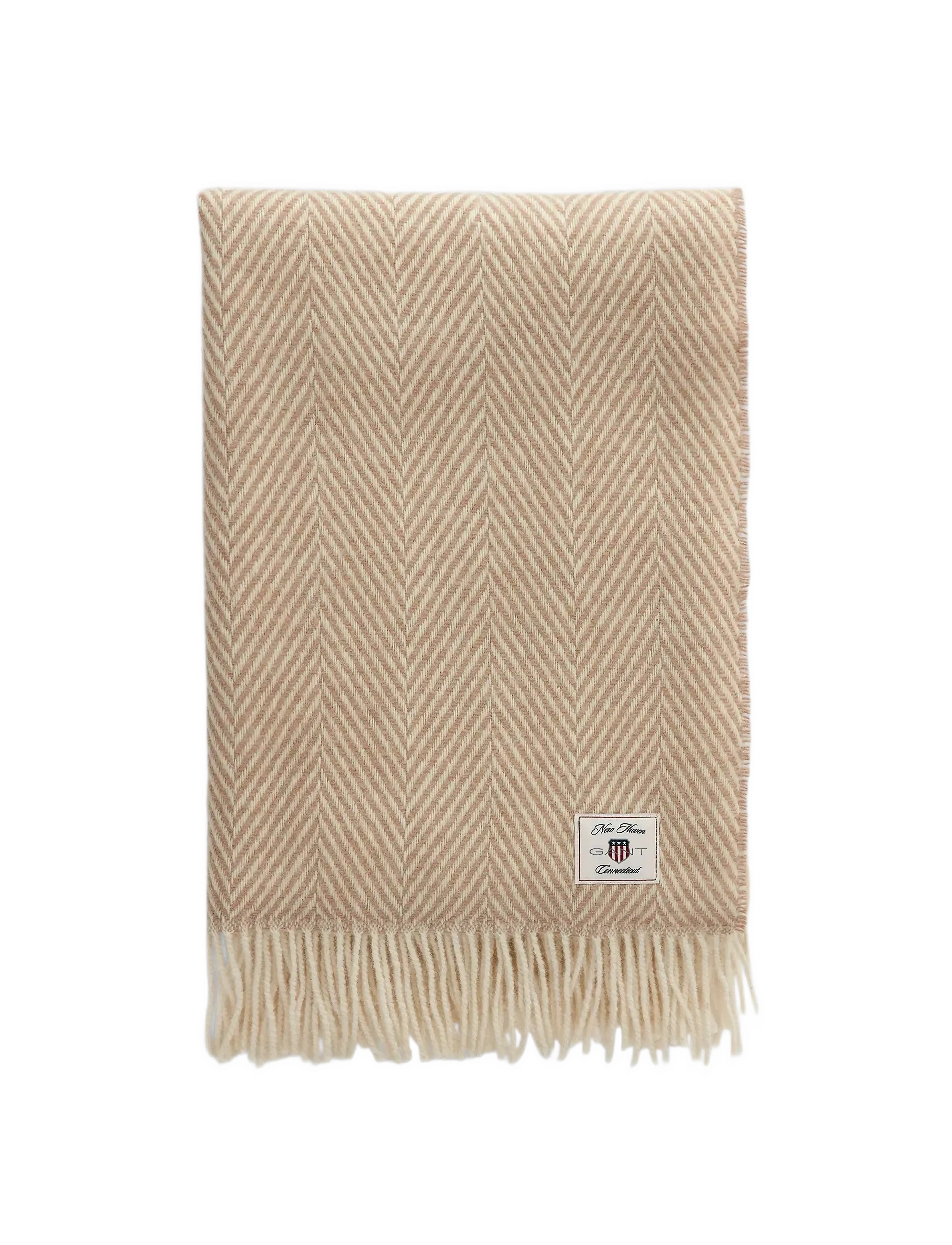 Gant - HERRINGBONE WOOL THROW - plaider - taupe beige - 1