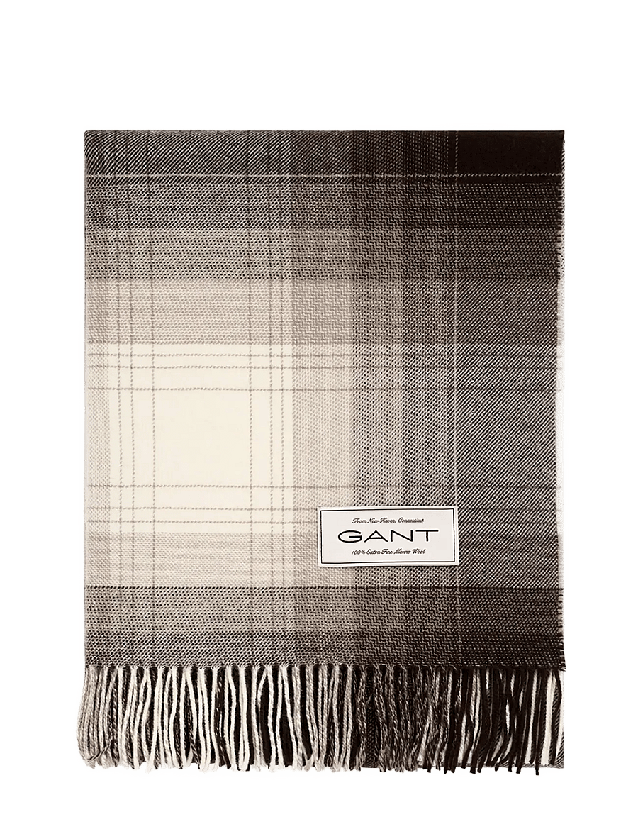 Gant - EXTRA FINE MERINO WOOL THROW - huovat & viltit - mist taupe - 0