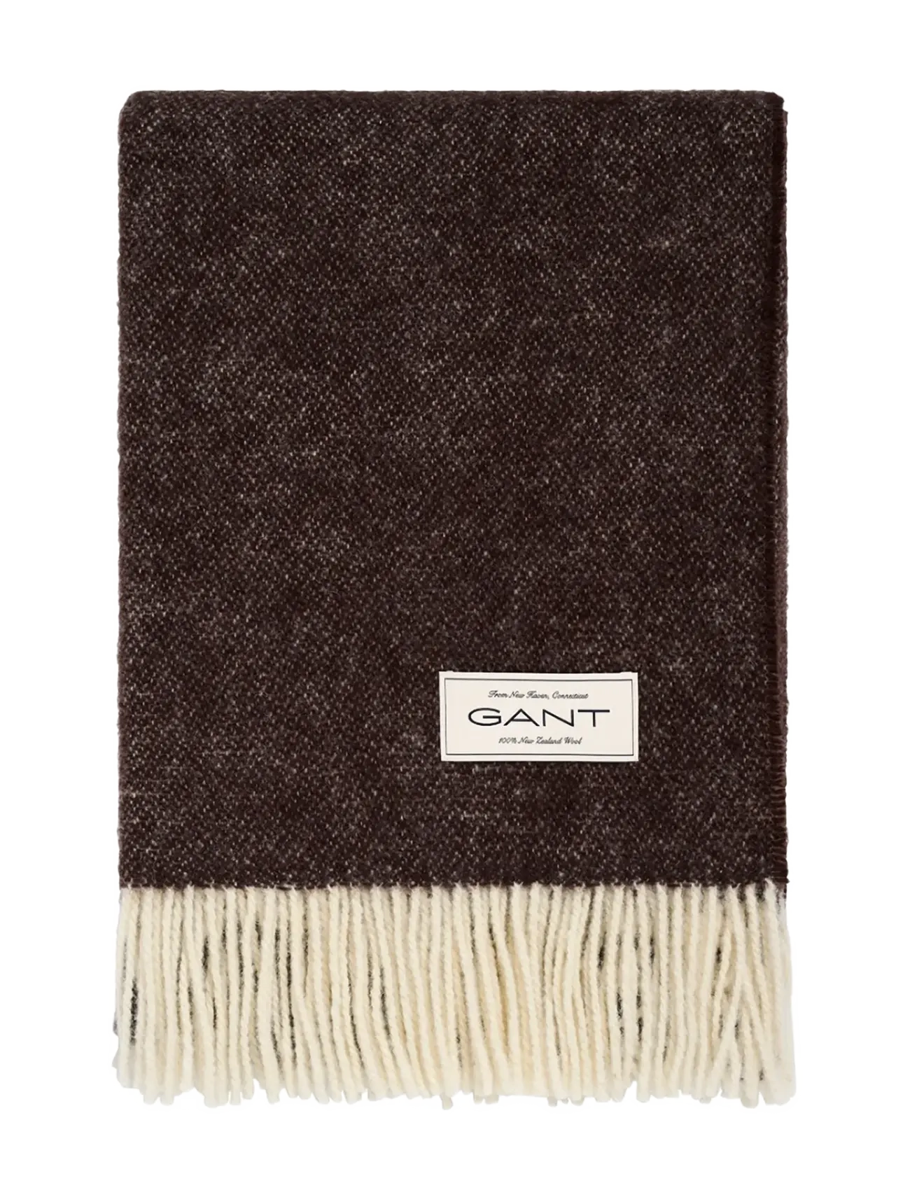 Gant WOOL THROW - Gant - DEEP BROWN / brown