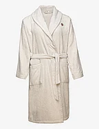 ARCHIVE SHIELD TERRY ROBE - LIGHT GREY