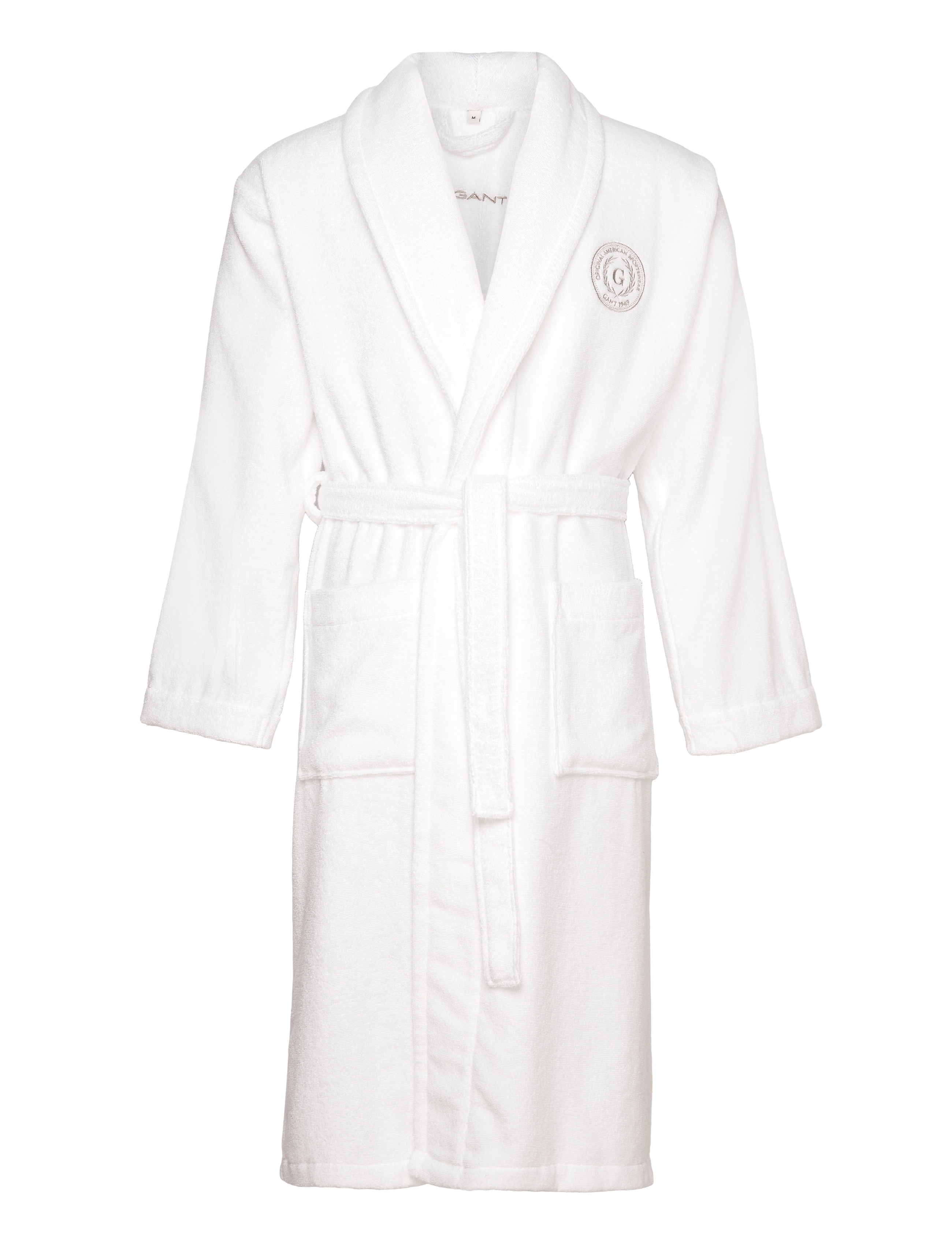 Gant CREST ROBE - Morgonrockar - WHITE / white
