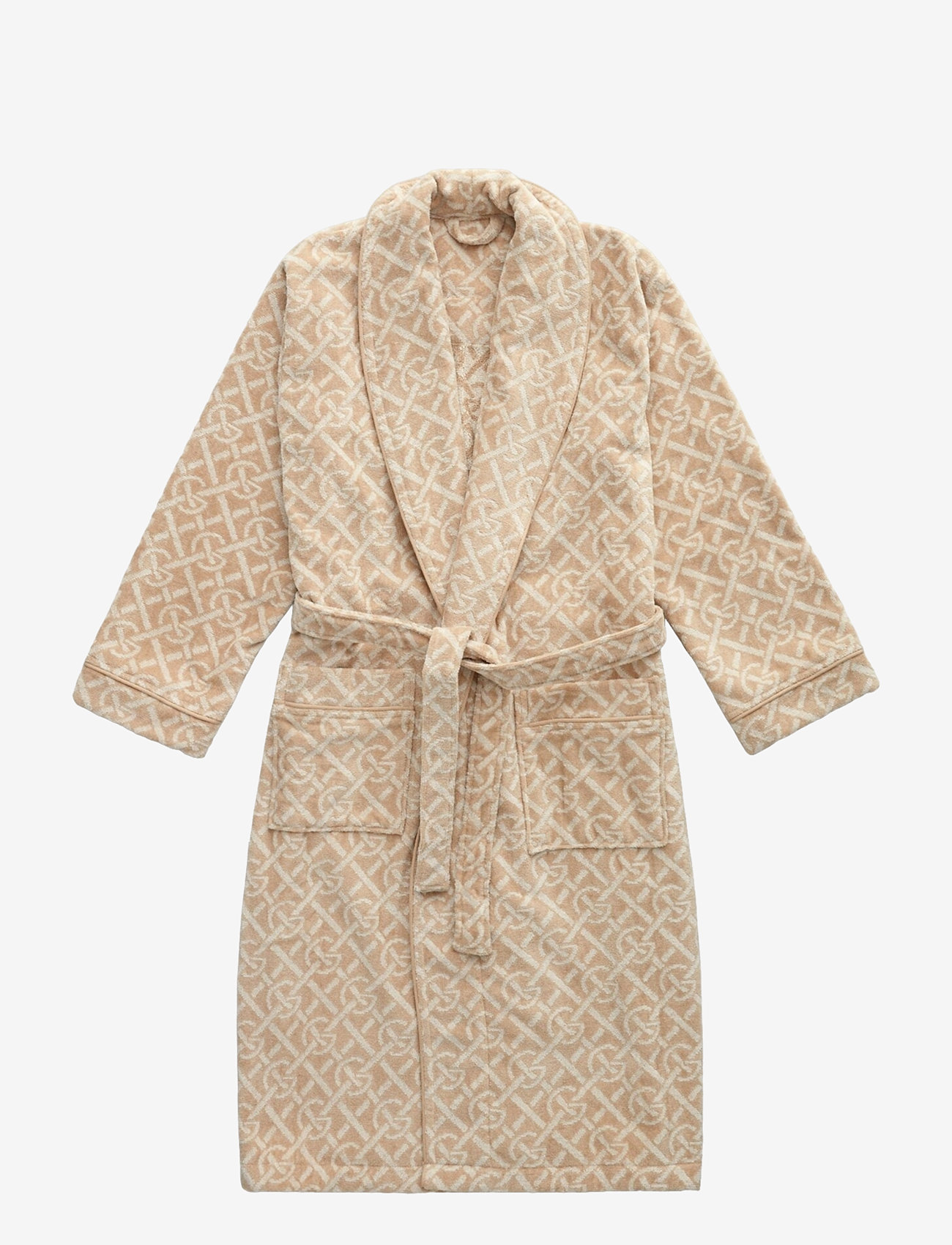 GANT - G-PATTERN ROBE - dry sand - 1
