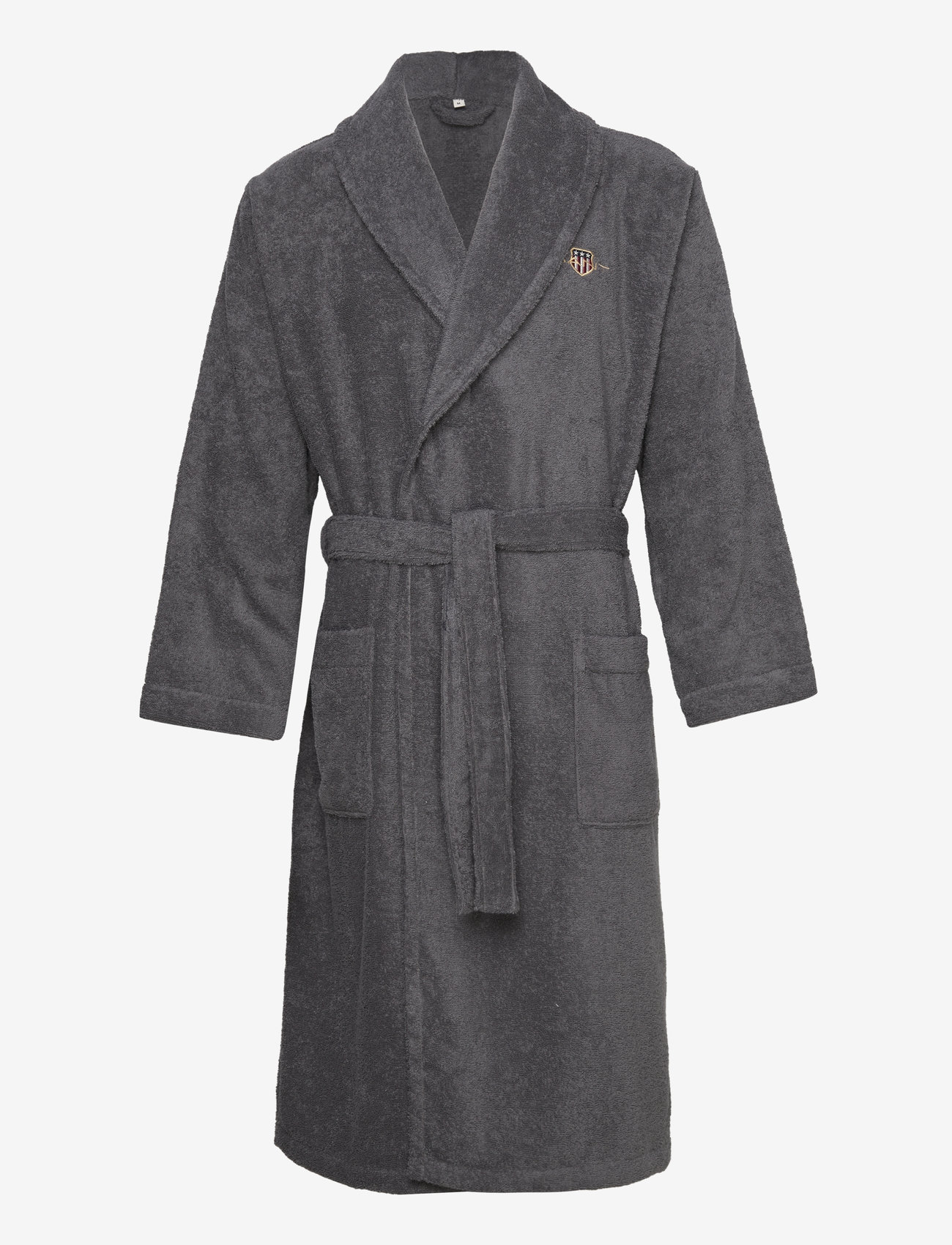 GANT - ARCHIVE SHIELD TERRY ROBE - Įsigykite pagal kainą - anchor grey - 0