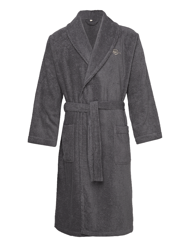 GANT - ARCHIVE SHIELD TERRY ROBE - Įsigykite pagal kainą - anchor grey - 0