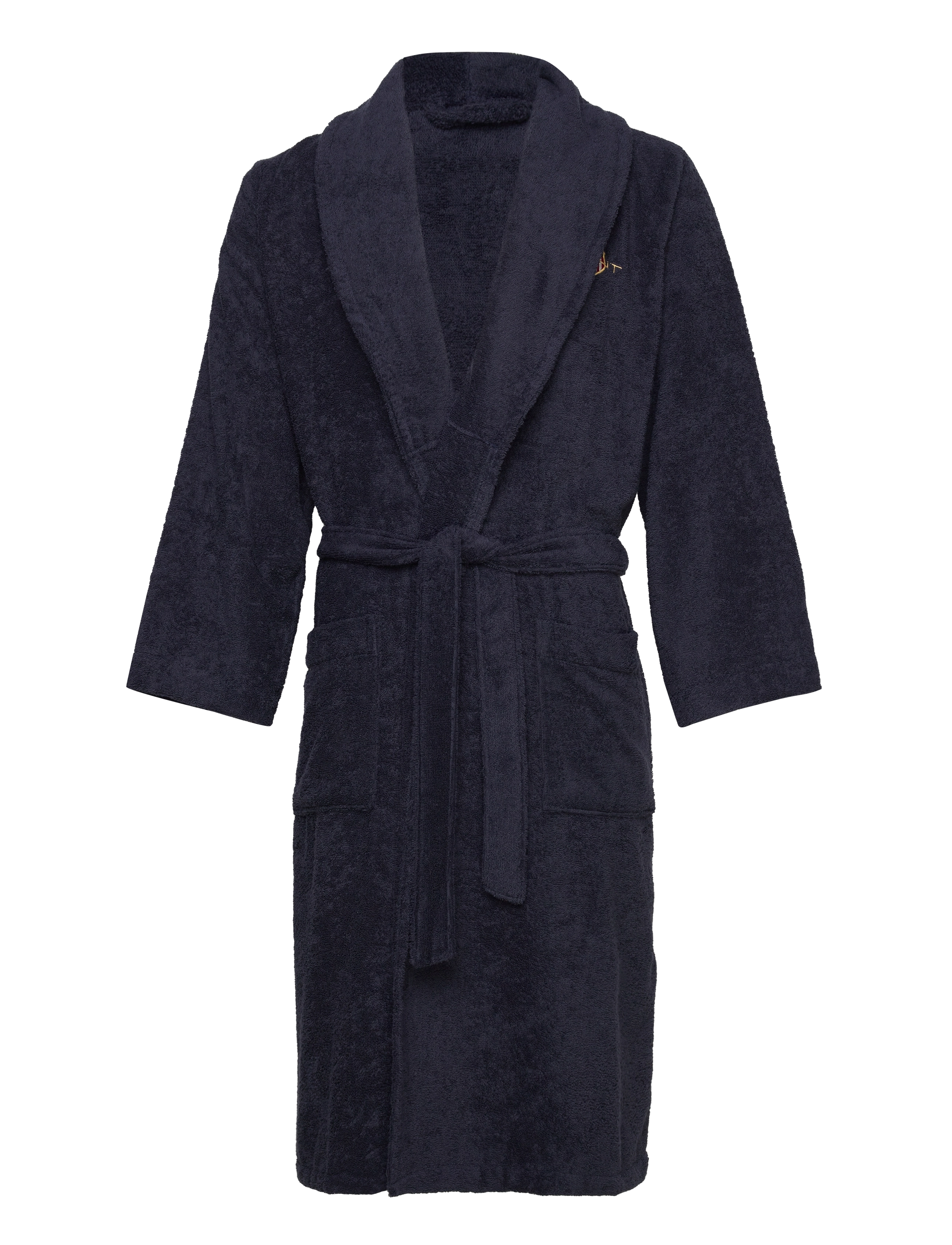 Gant Archive Shield Terry Robe, Mænd, Frotte Badekåbe, Navy, Str: S