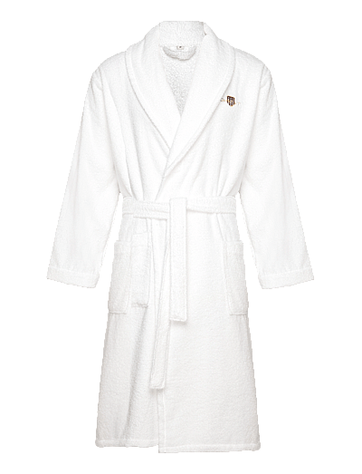 Gant ARCHIVE SHIELD TERRY ROBE - Naktiniai ir poilsio drabužiai - WHITE / white