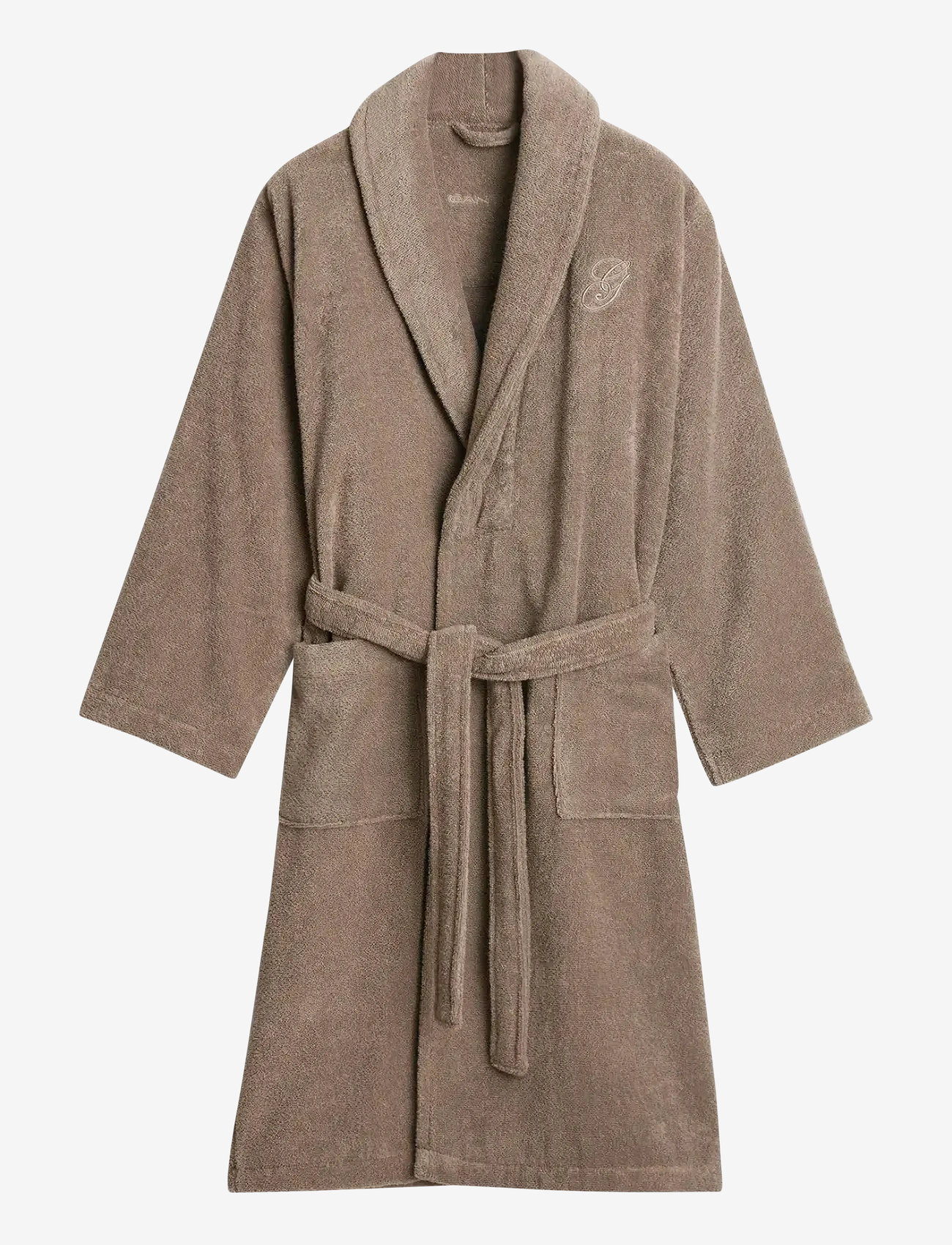 GANT - EMBROIDERY ROBE - shop by price - taupe beige - 0