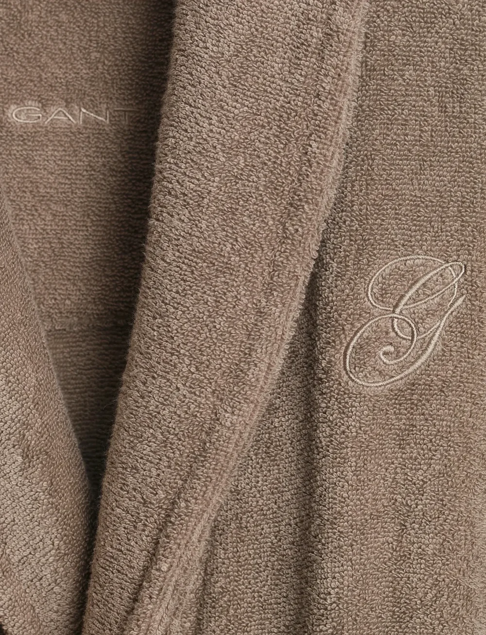 GANT - EMBROIDERY ROBE - køb efter pris - taupe beige - 1
