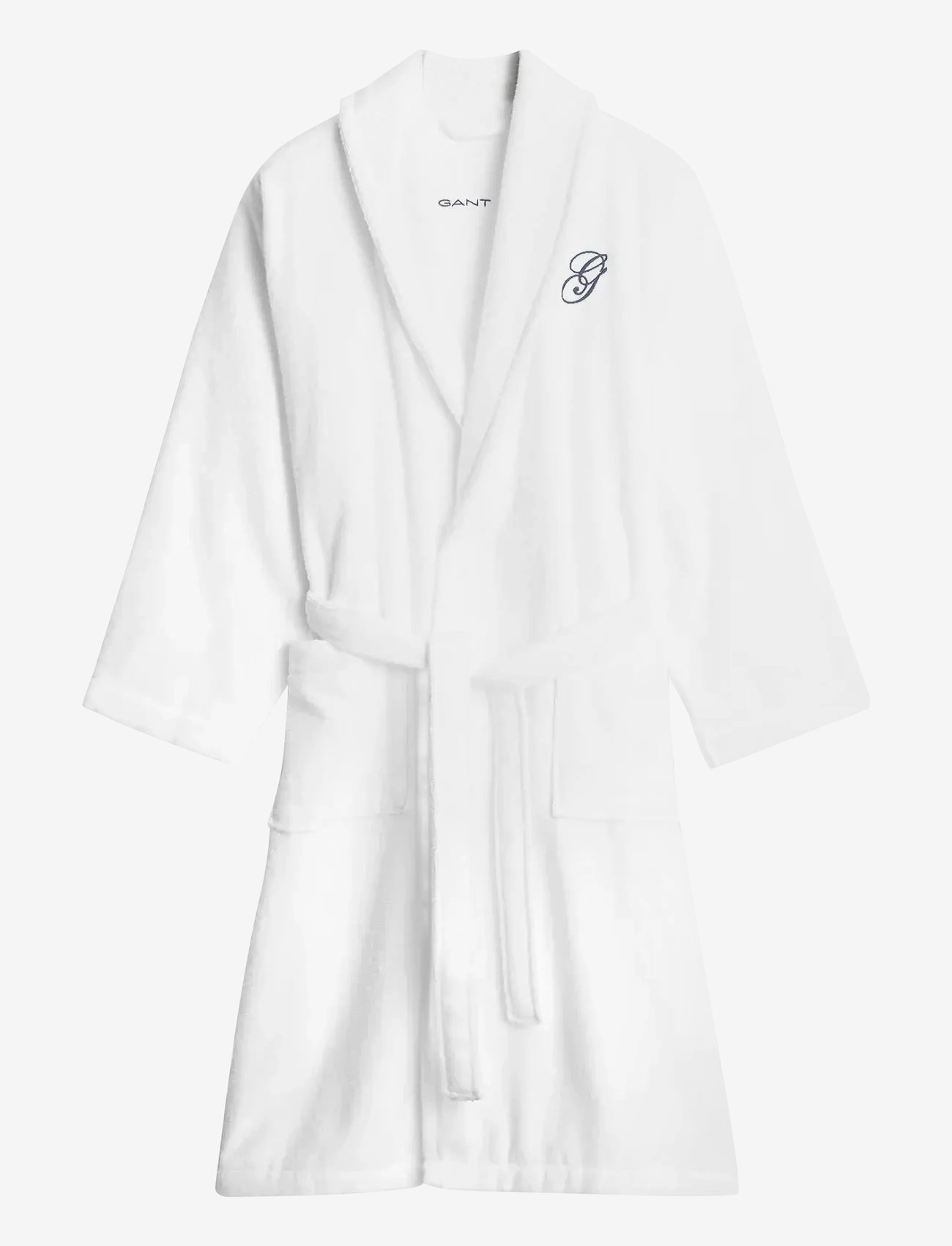 GANT - EMBROIDERY ROBE - osta hinna alusel - white - 0