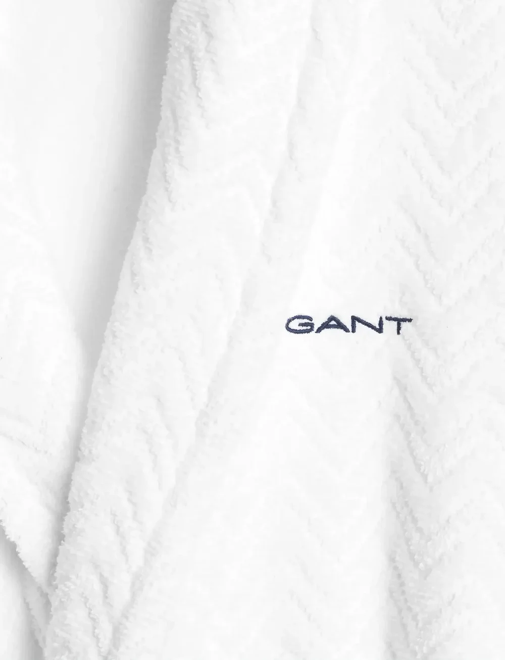 GANT - JACQUARD HERRINGBONE ROBE - vardagsstil - white - 1