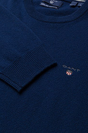 GANT - SUPERFINE LAMBSWOOL CREW - t-shirts - college blue - 2