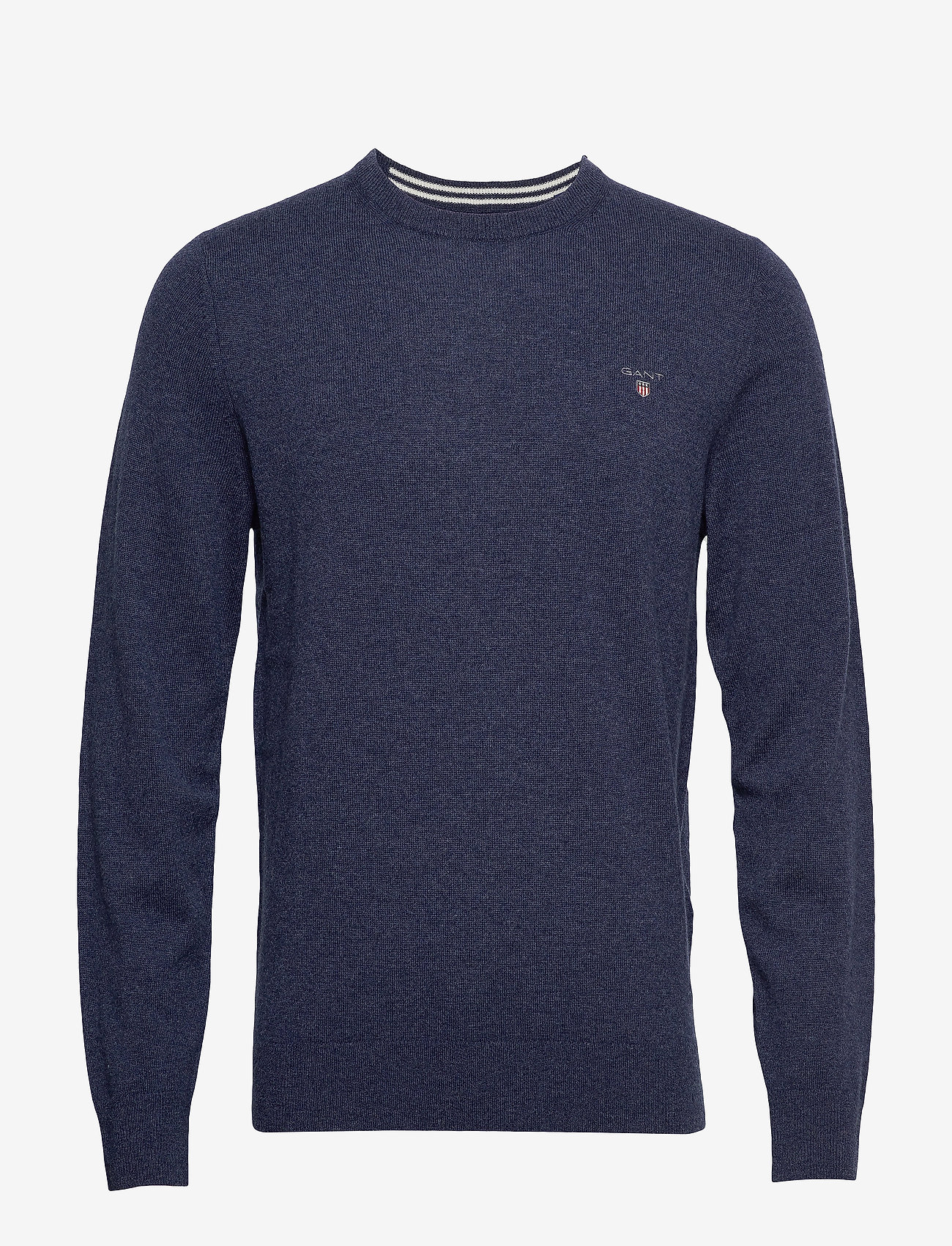 Gant - SUPERFINE LAMBSWOOL CREW - dark navy melange - 0