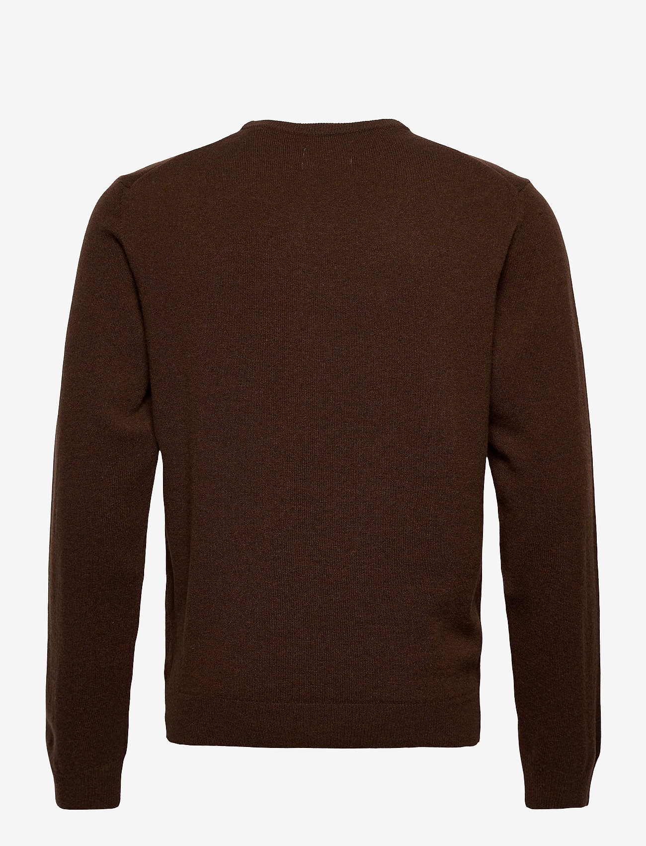 Gant - SUPERFINE LAMBSWOOL CREW - dk brown melange - 1