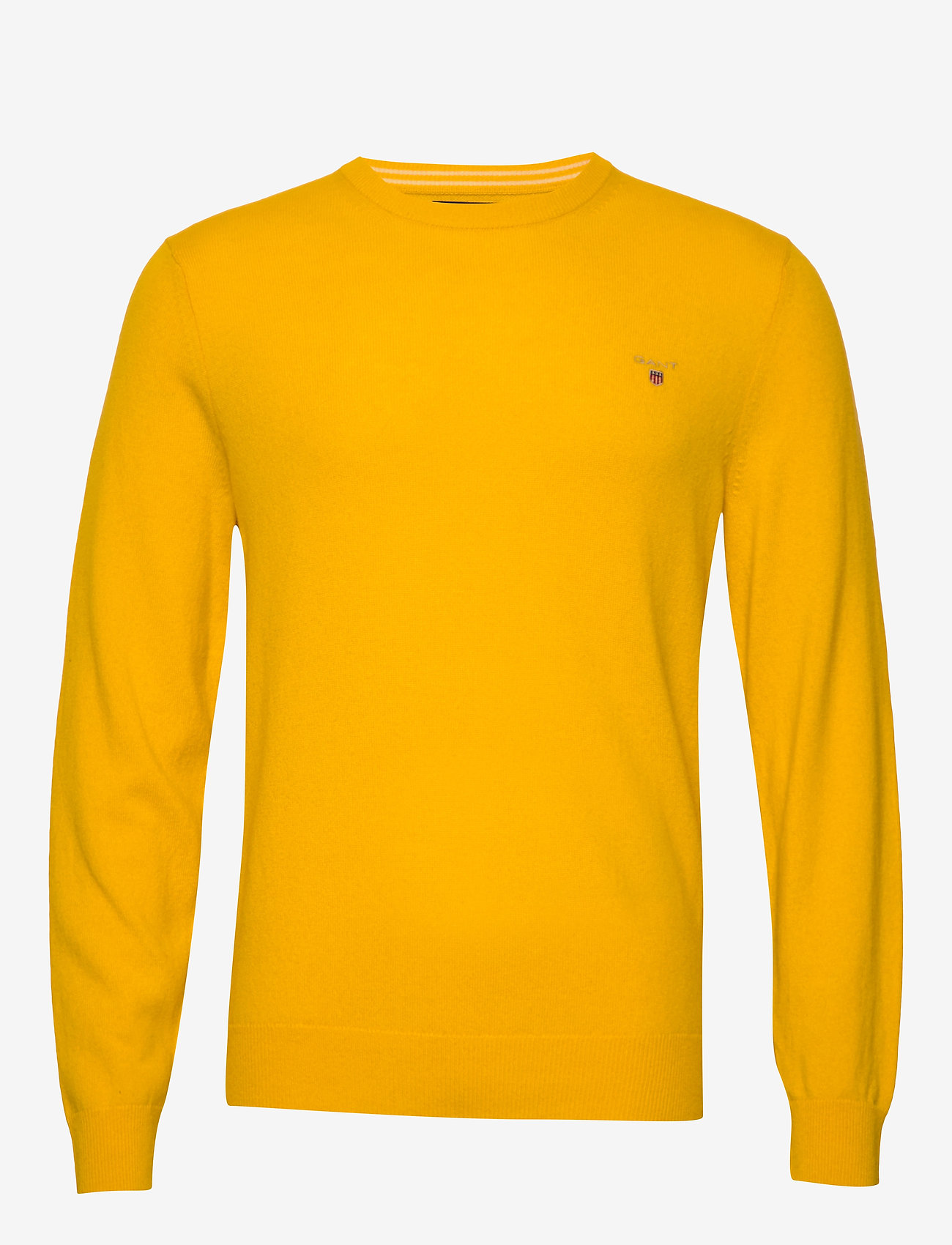 Gant - SUPERFINE LAMBSWOOL CREW - ivy gold - 0