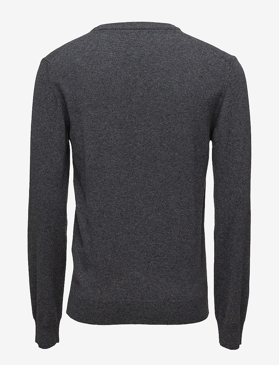 GANT - SUPERFINE LAMBSWOOL V-NECK - antracit melange - 1