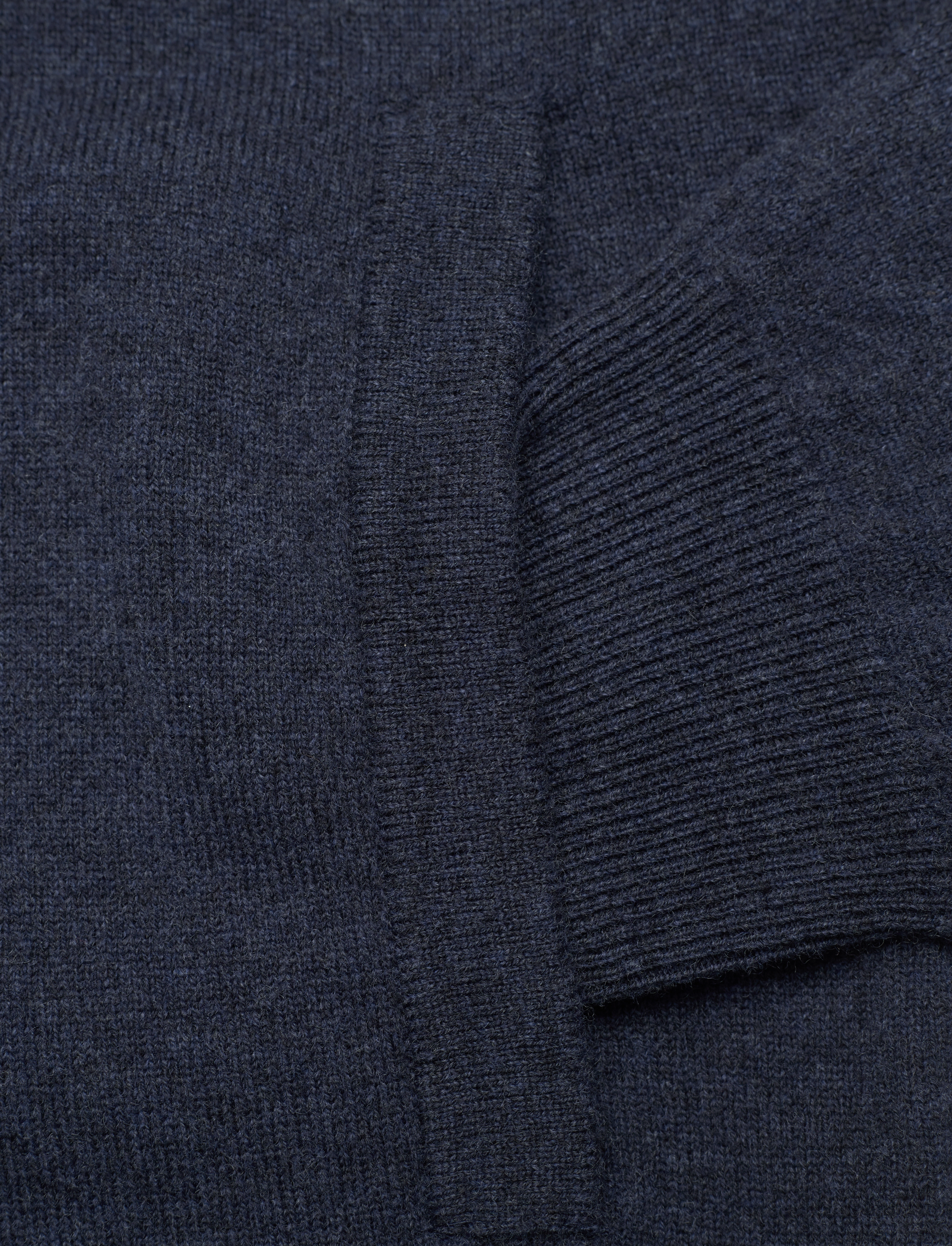 GANT - SUPERFINE LAMBSWOOL ZIP CARDIGA - dark navy melange - 3