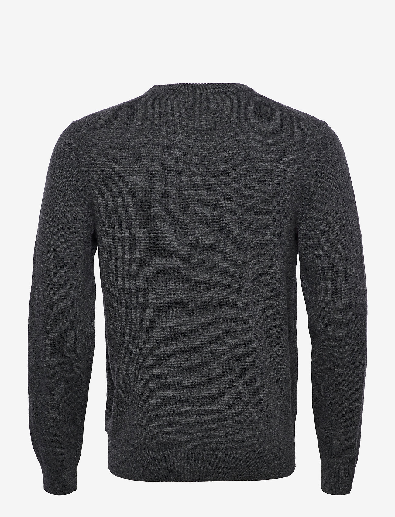 GANT - LAMBSWOOL BLEND CREW - charcoal melange - 1
