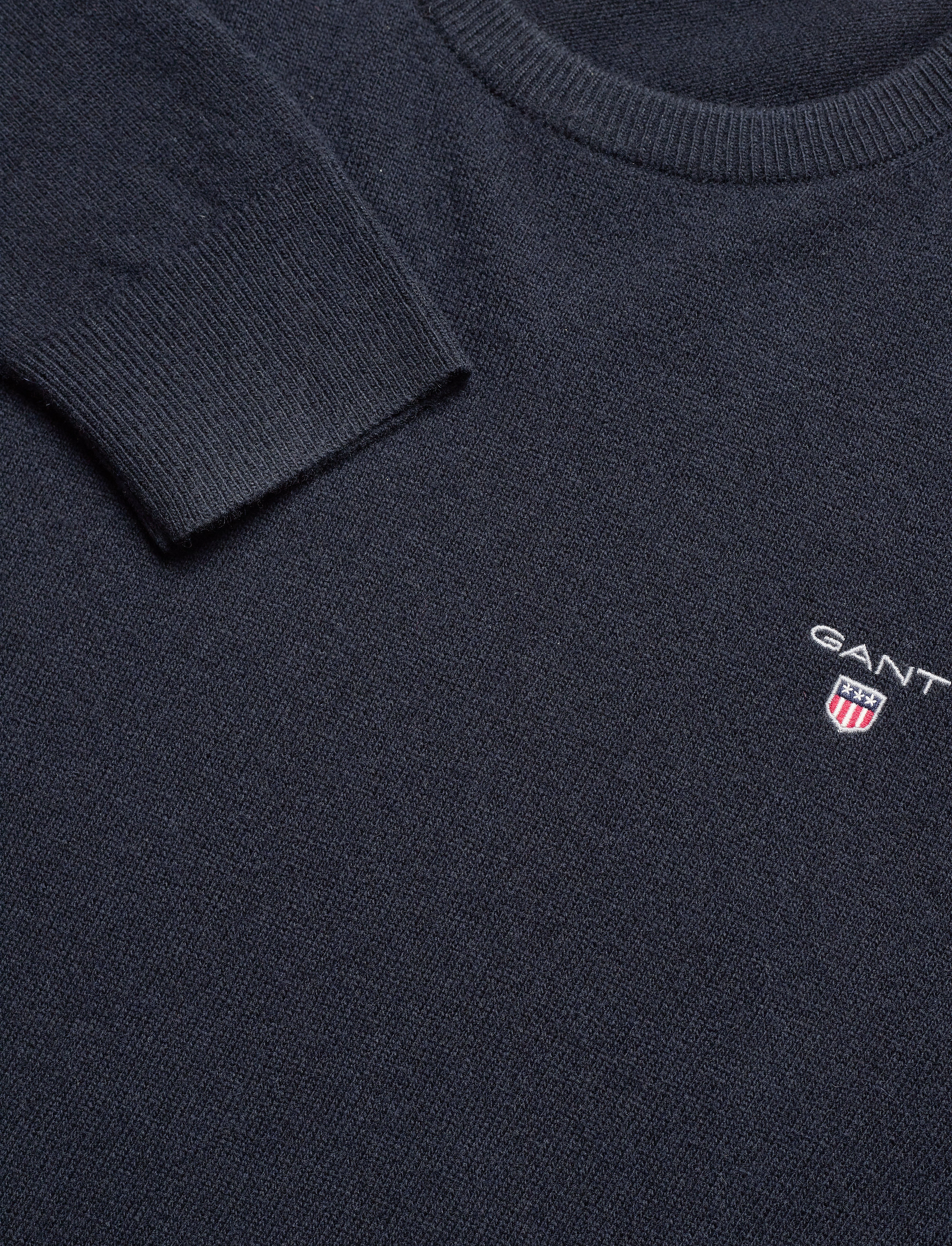 GANT - LAMBSWOOL BLEND CREW - marine - 2