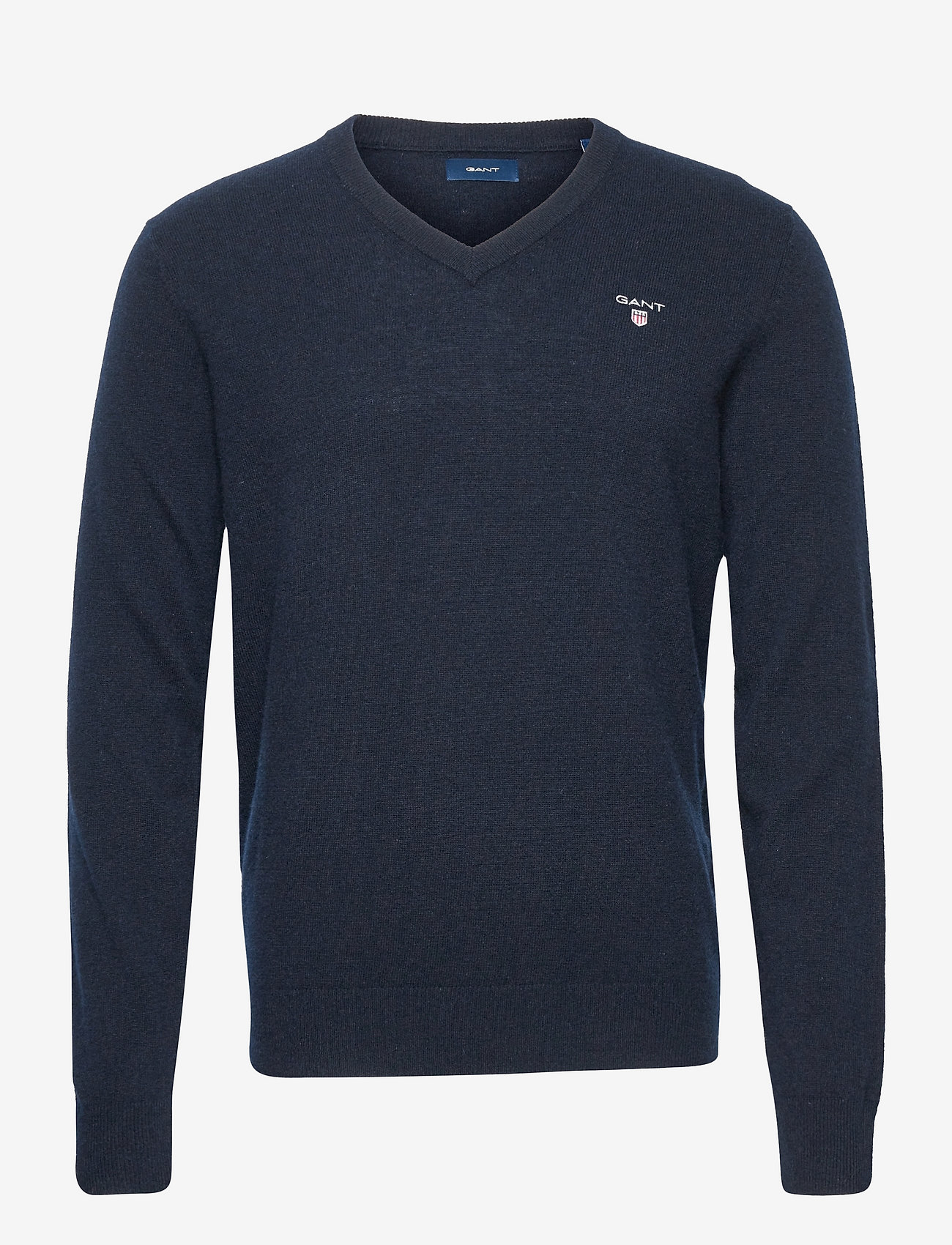 GANT - LAMBSWOOL BLEND V-NECK - marine - 0