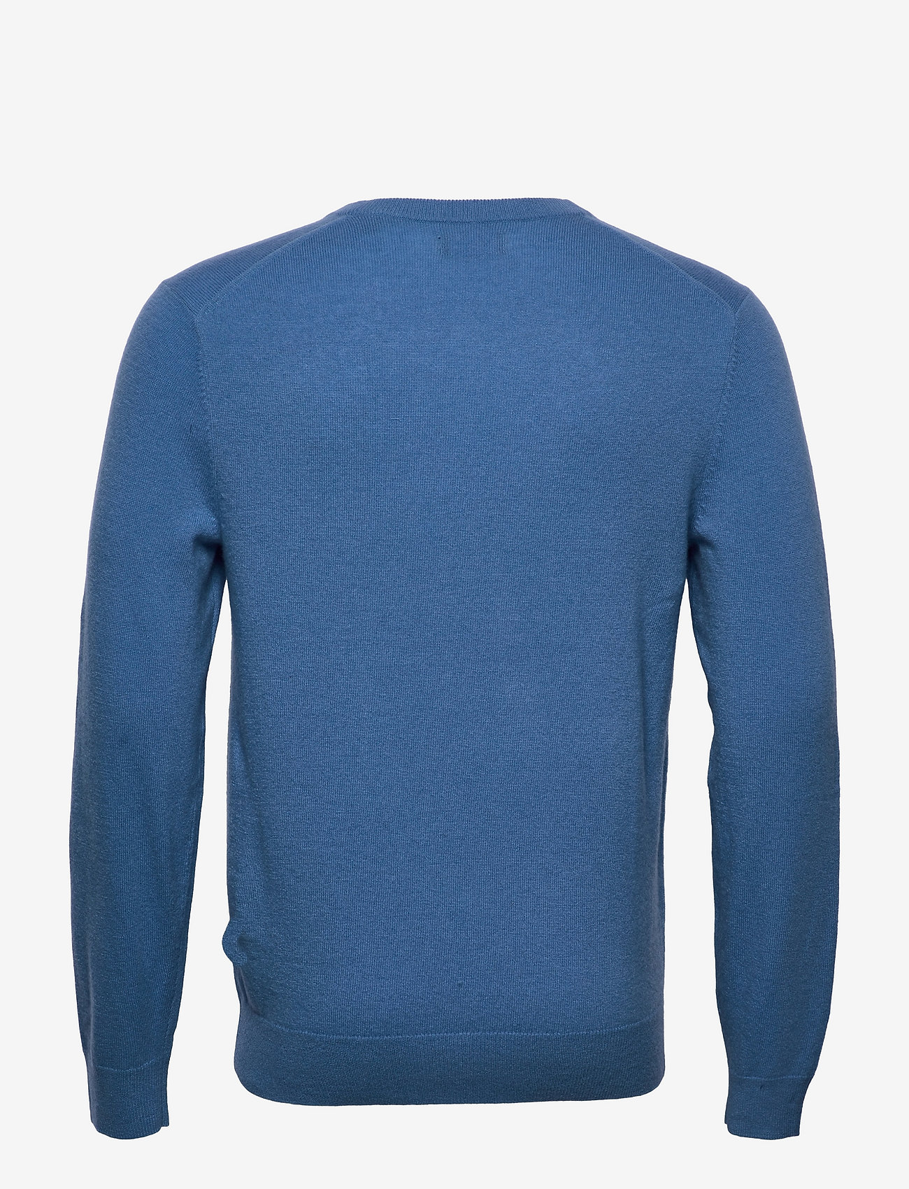 GANT - LAMBSWOOL BLEND V-NECK - trøjer - mid blue - 1
