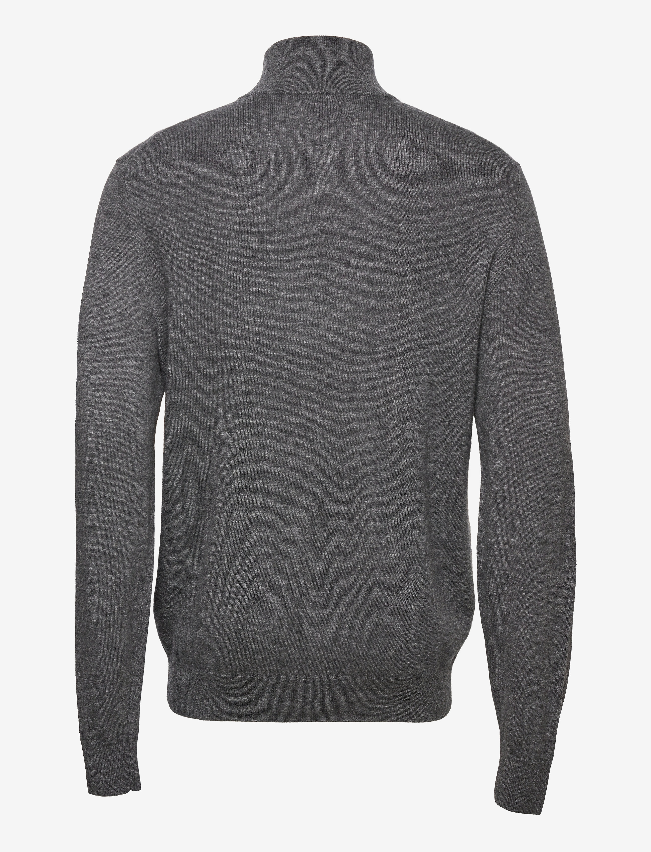 GANT - LAMBSWOOL BLEND ZIP - charcoal melange - 1
