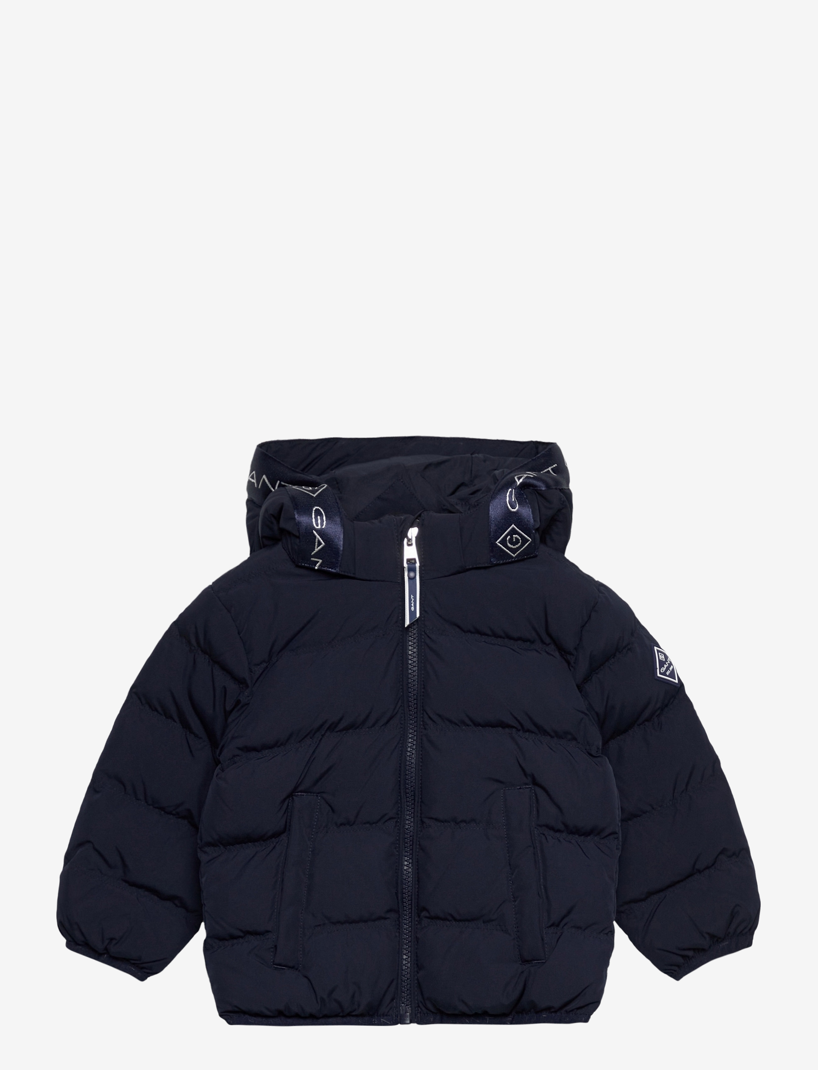 GANT - D1. LOCK-UP STRIPE PUFFER JACKET - evening blue - 0