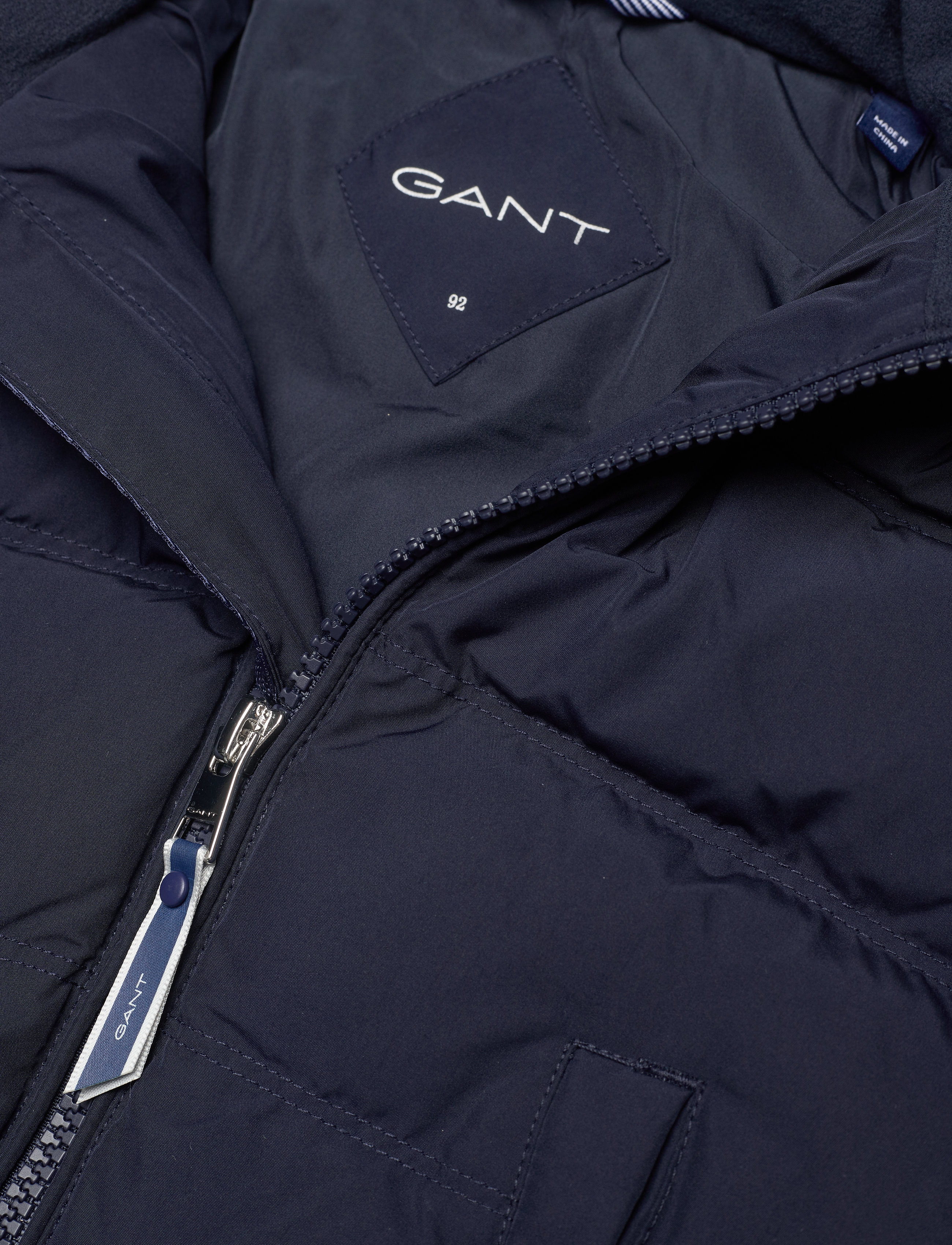 GANT - D1. LOCK-UP STRIPE PUFFER JACKET - evening blue - 2