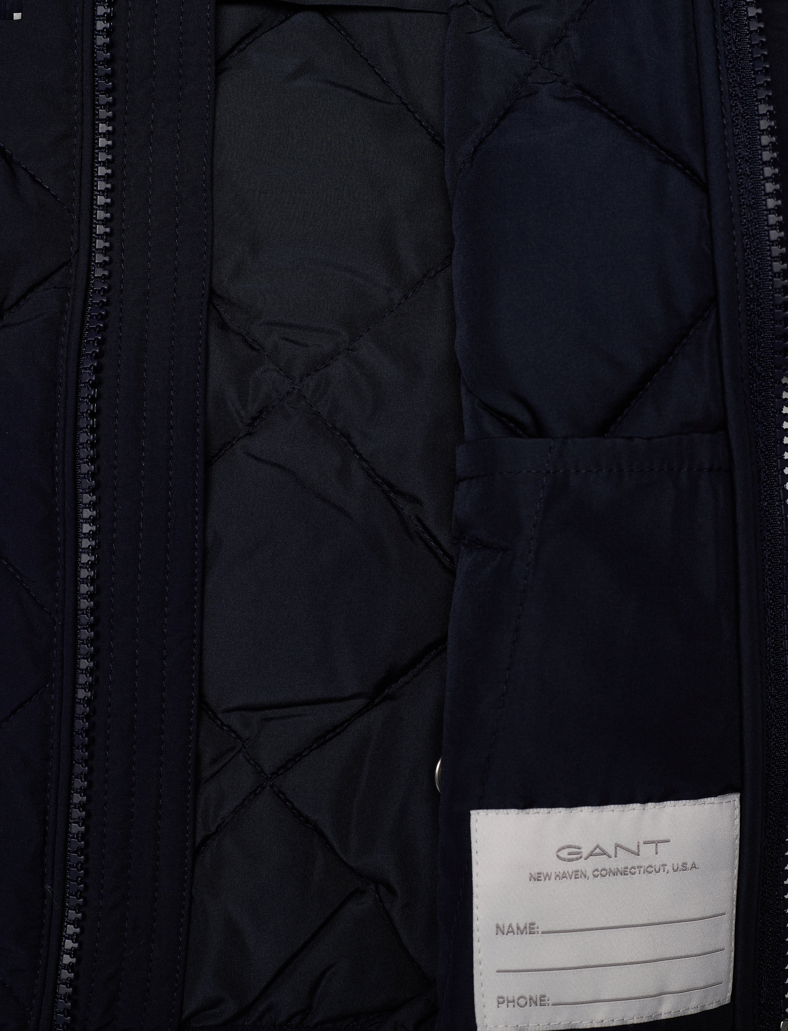 GANT - D1. LIGHT WEIGHT DIAMOND PUFFER - evening blue - 4