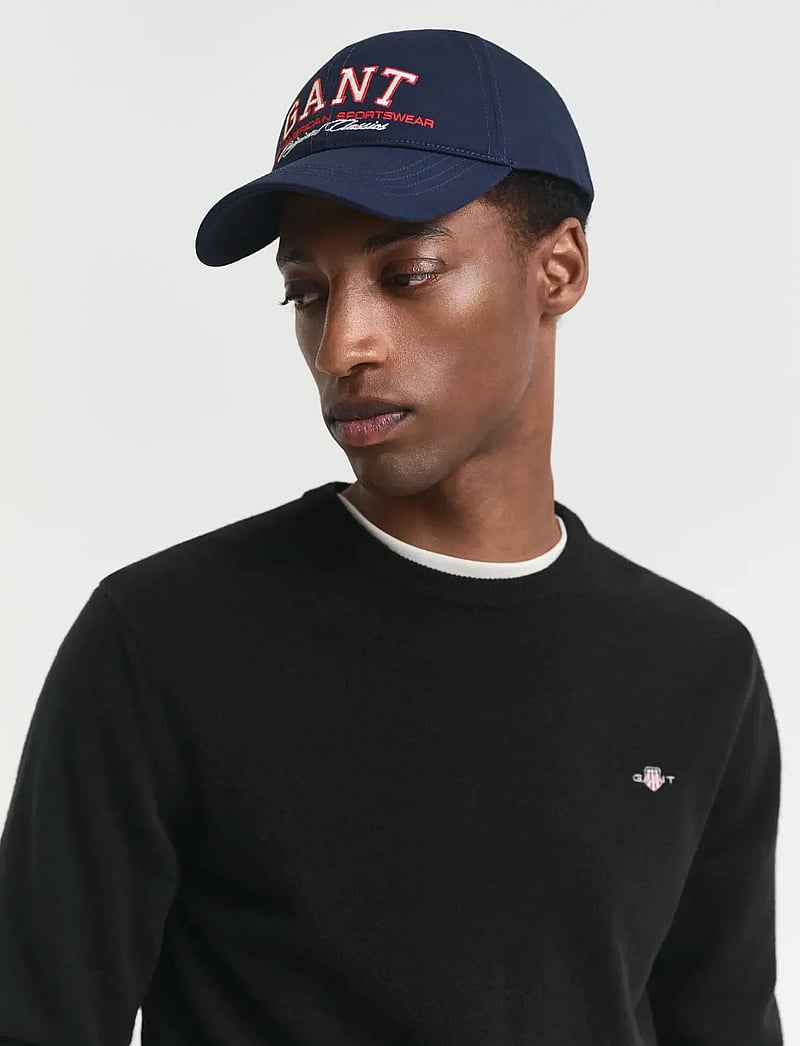 GANT - SUPERFINE LAMBSWOOL C-NECK - rund hals - black - 4