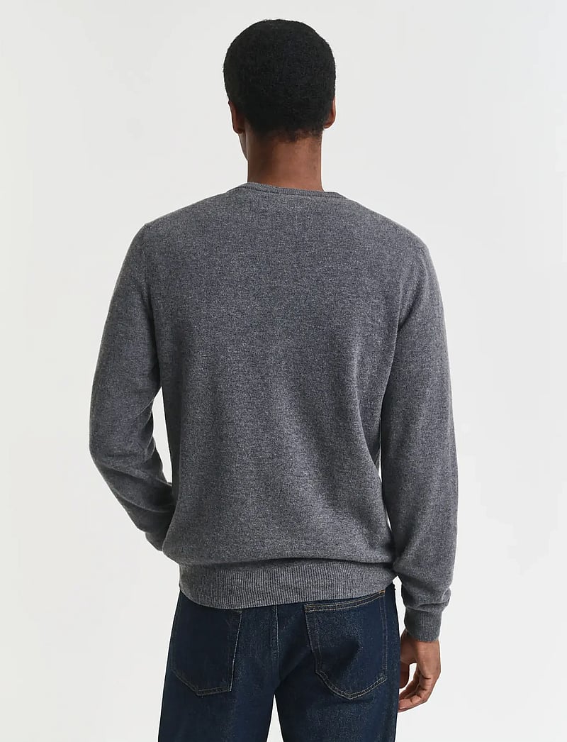 GANT - SUPERFINE LAMBSWOOL C-NECK - rundhalsad - charcoal melange - 3