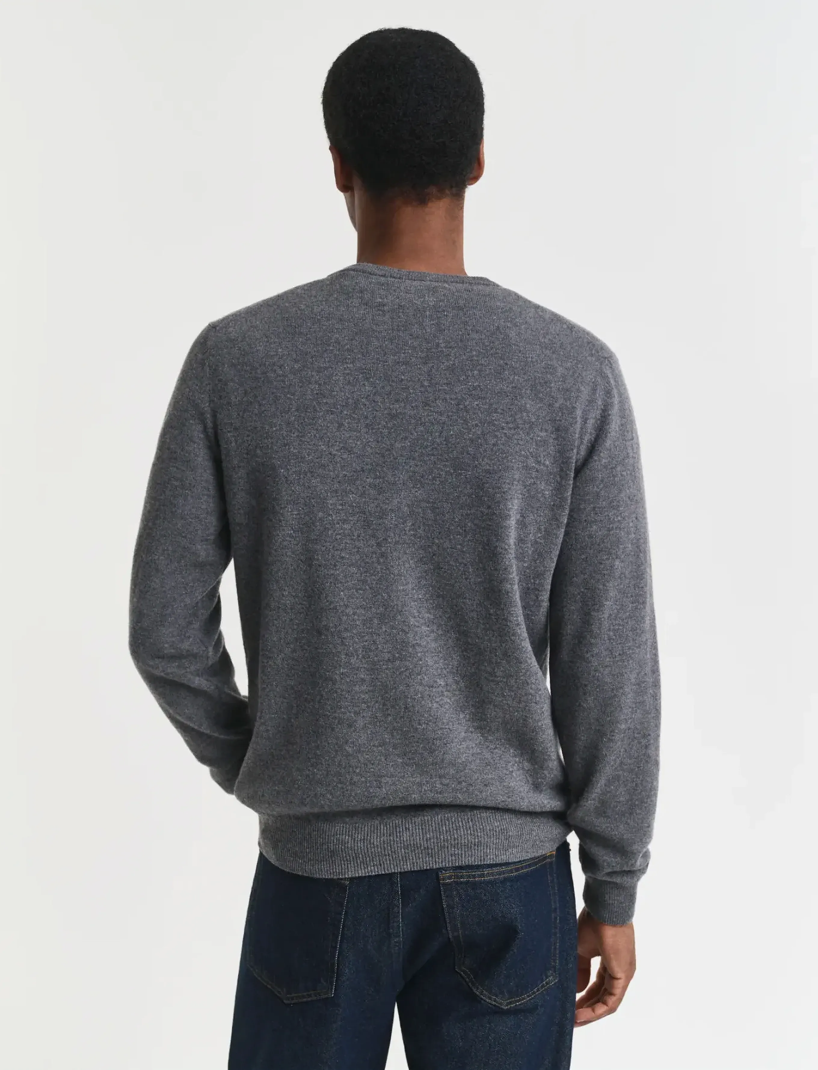 Gant - SUPERFINE LAMBSWOOL C-NECK - rundhalsad - charcoal melange - 3