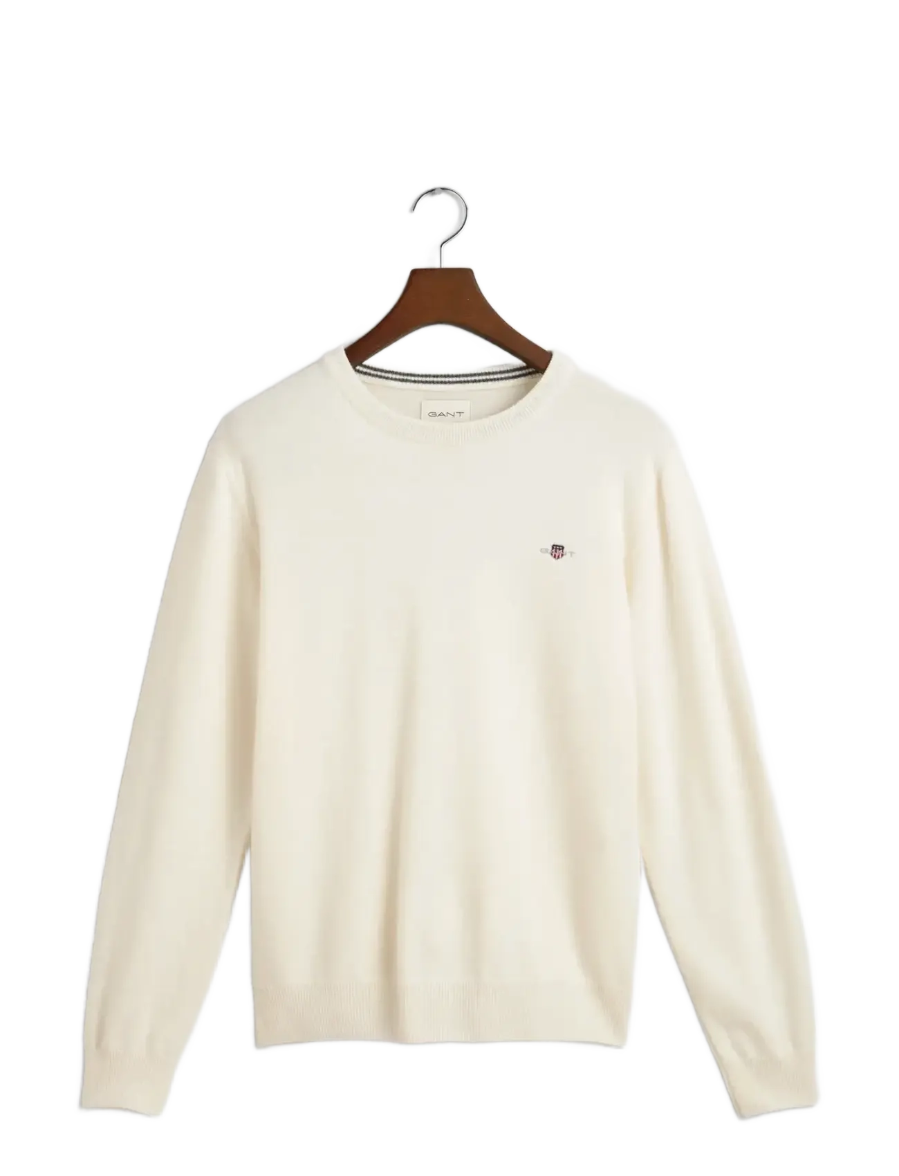 GANT Superfine Lammwolle C-Neck Cream - XL - Herren