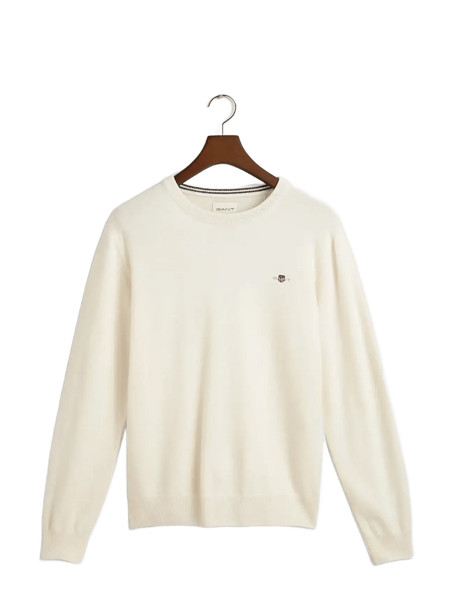 Gant - SUPERFINE LAMBSWOOL C-NECK - rundhals - cream - 1