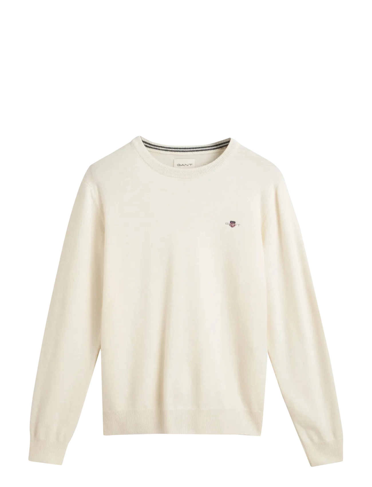 Gant SUPERFINE LAMBSWOOL C-NECK - Gant - CREAM / cream