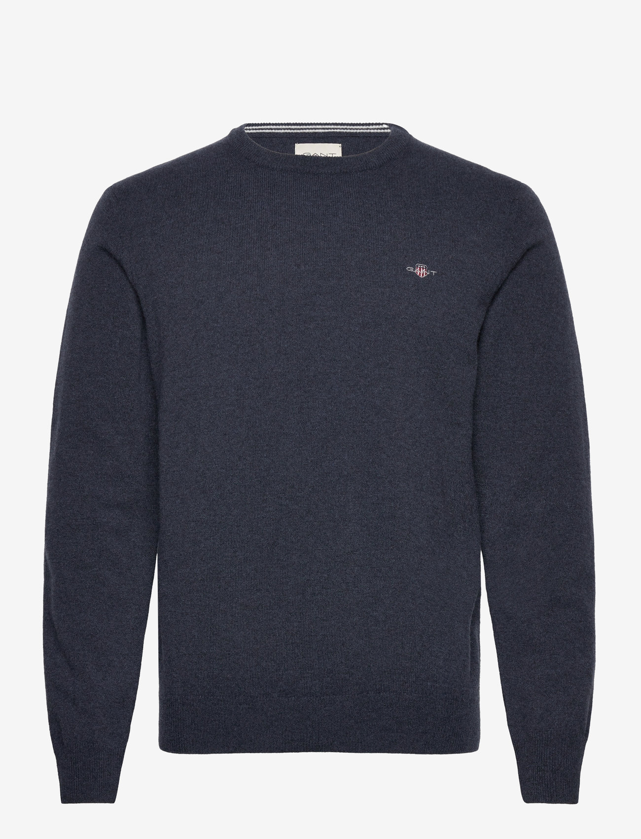 GANT - SUPERFINE LAMBSWOOL C-NECK - rundhalsad - dark navy melange - 1