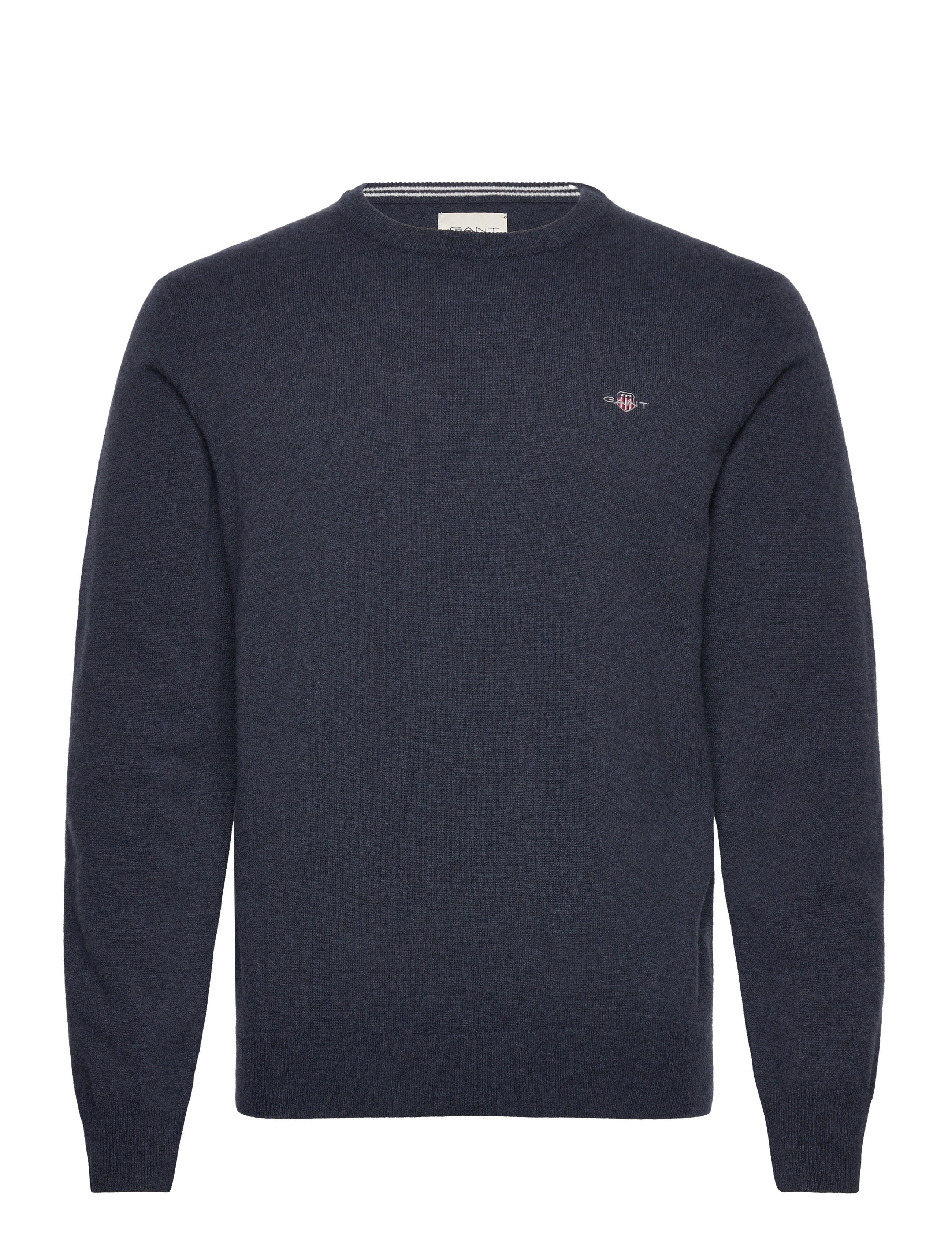 Gant SUPERFINE LAMBSWOOL C-NECK - Kleidung - DARK NAVY MELANGE / navy