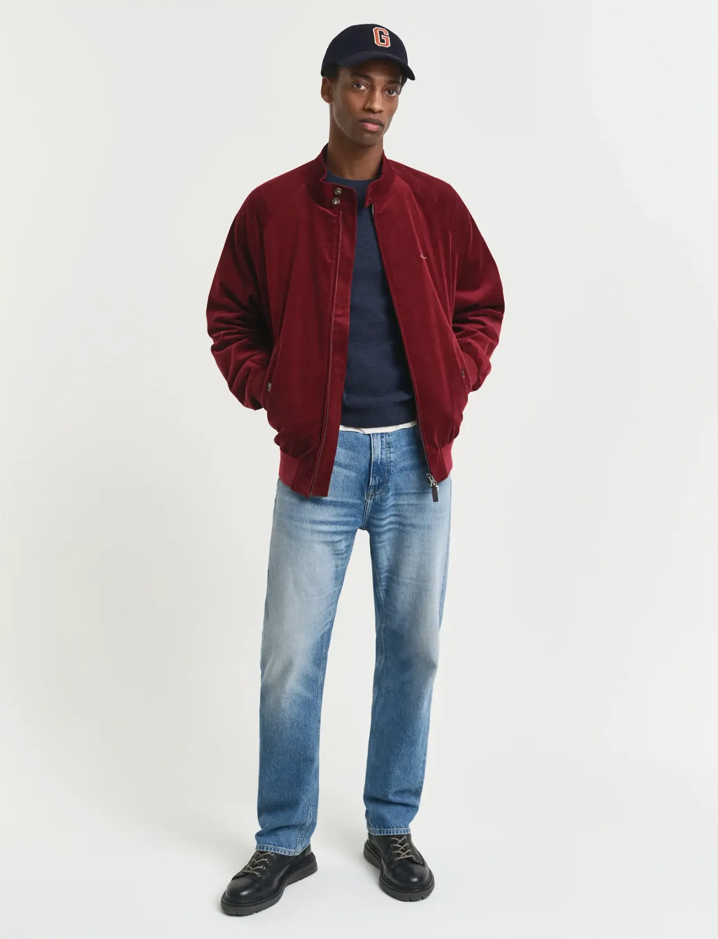 Gant - SUPERFINE LAMBSWOOL C-NECK - round necks - dark navy melange - 5